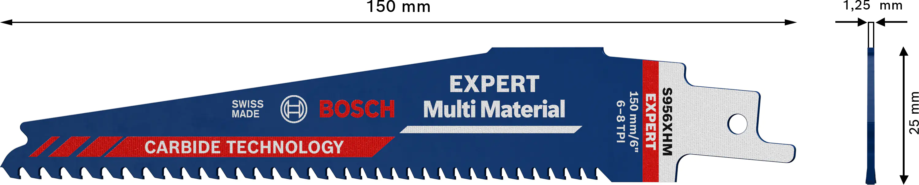Bosch Expert Multi Material Säbelsägeblatt S956 XHM