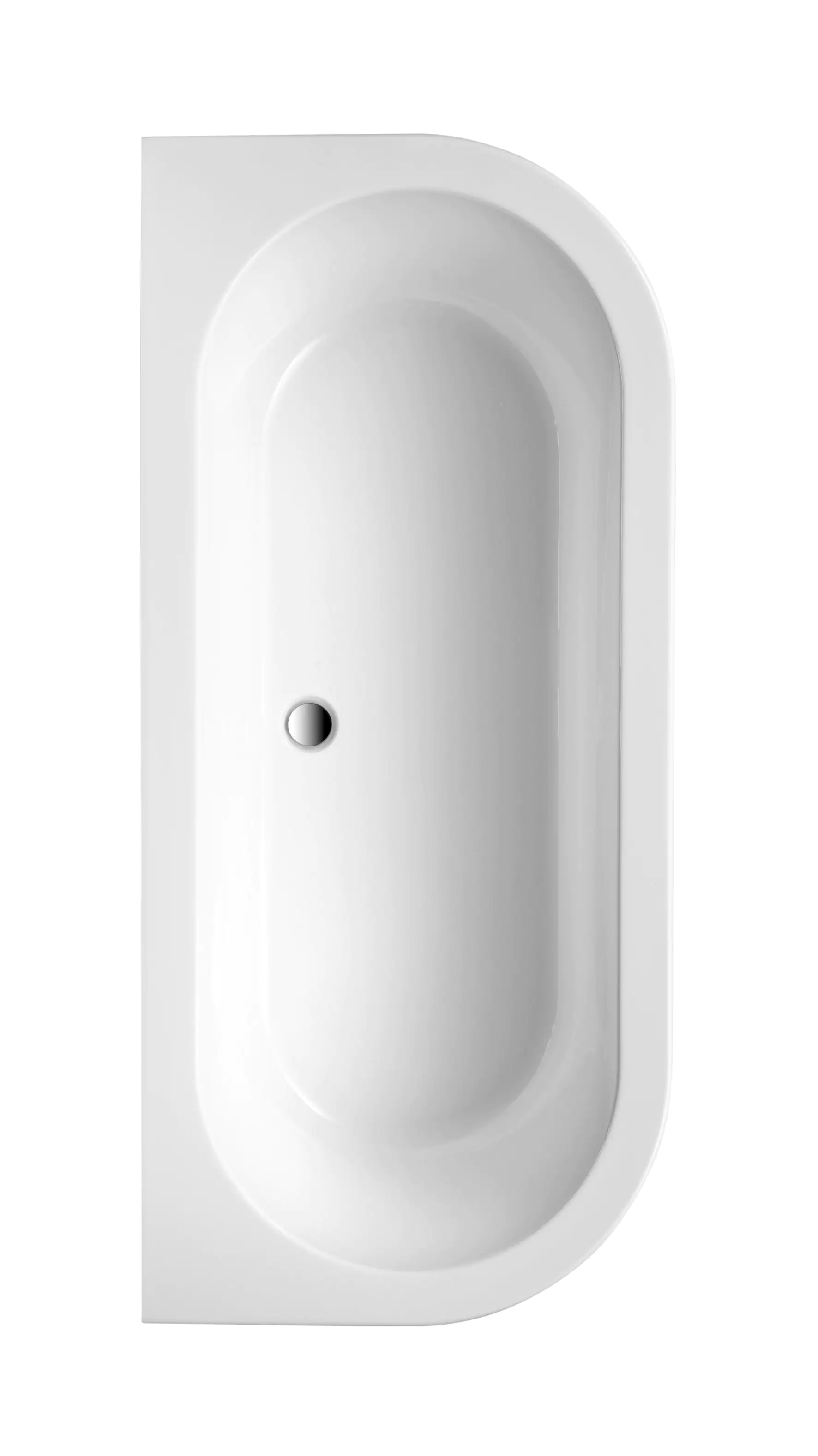 Ottofond Freistehende Badewanne Modena 180 x 79 x 44 cm, weiß