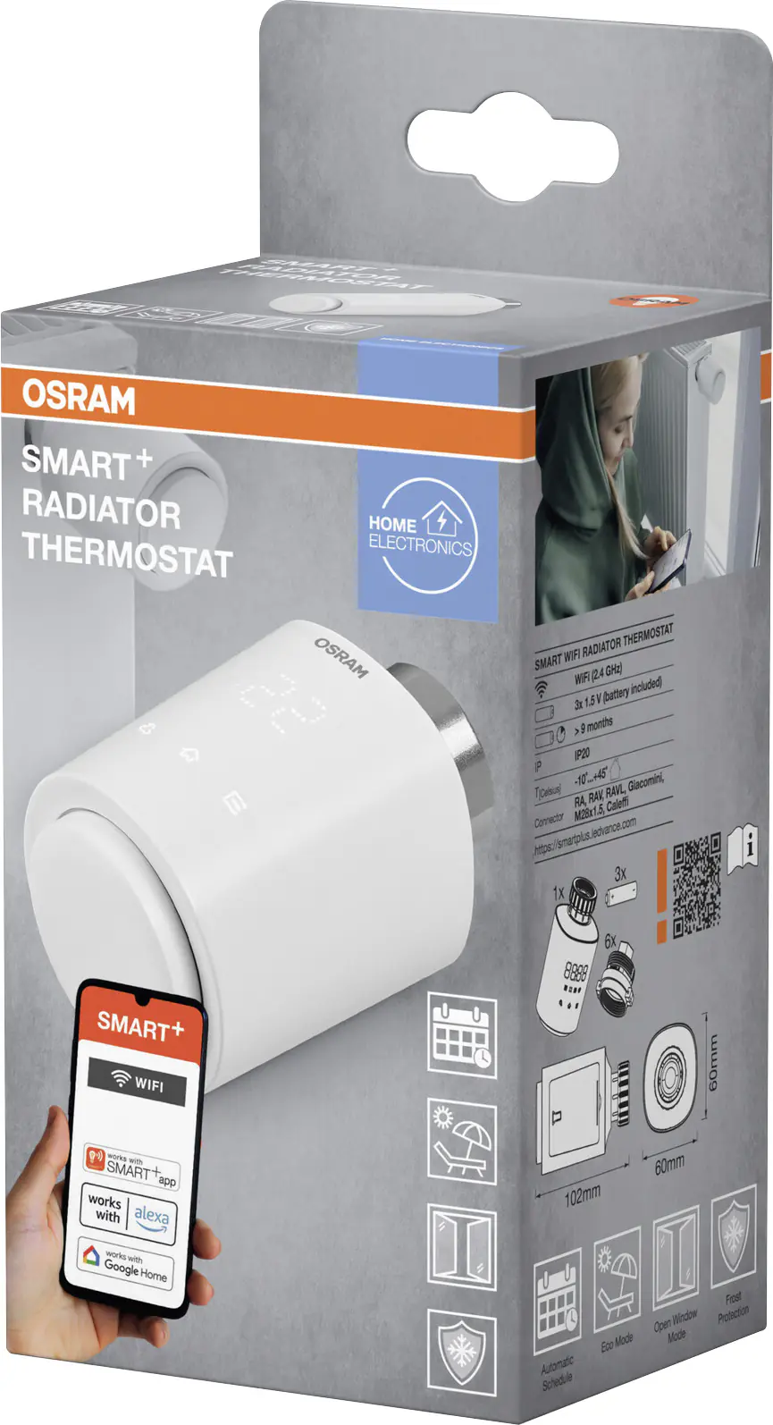 Osram Heizkörperthermostat SMART+ WIFI weiß