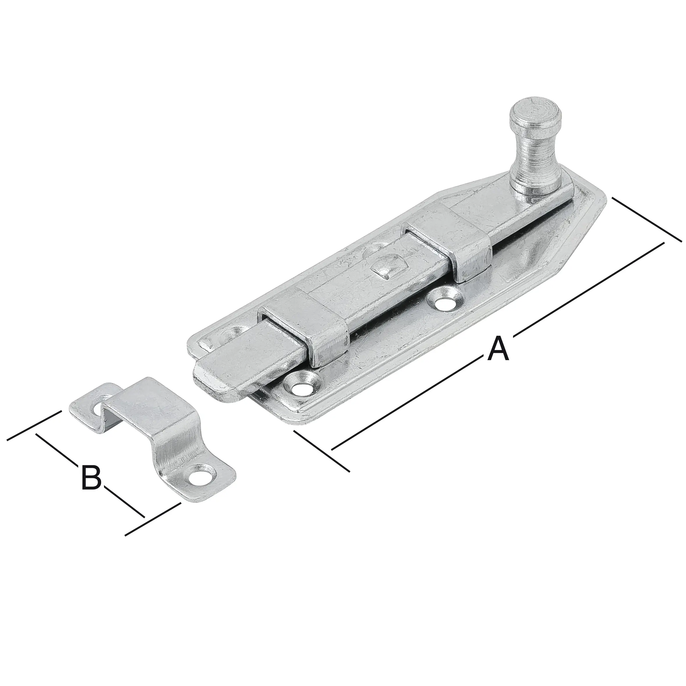 Vormann Fensterriegel verzinkt 110 x 35 mm