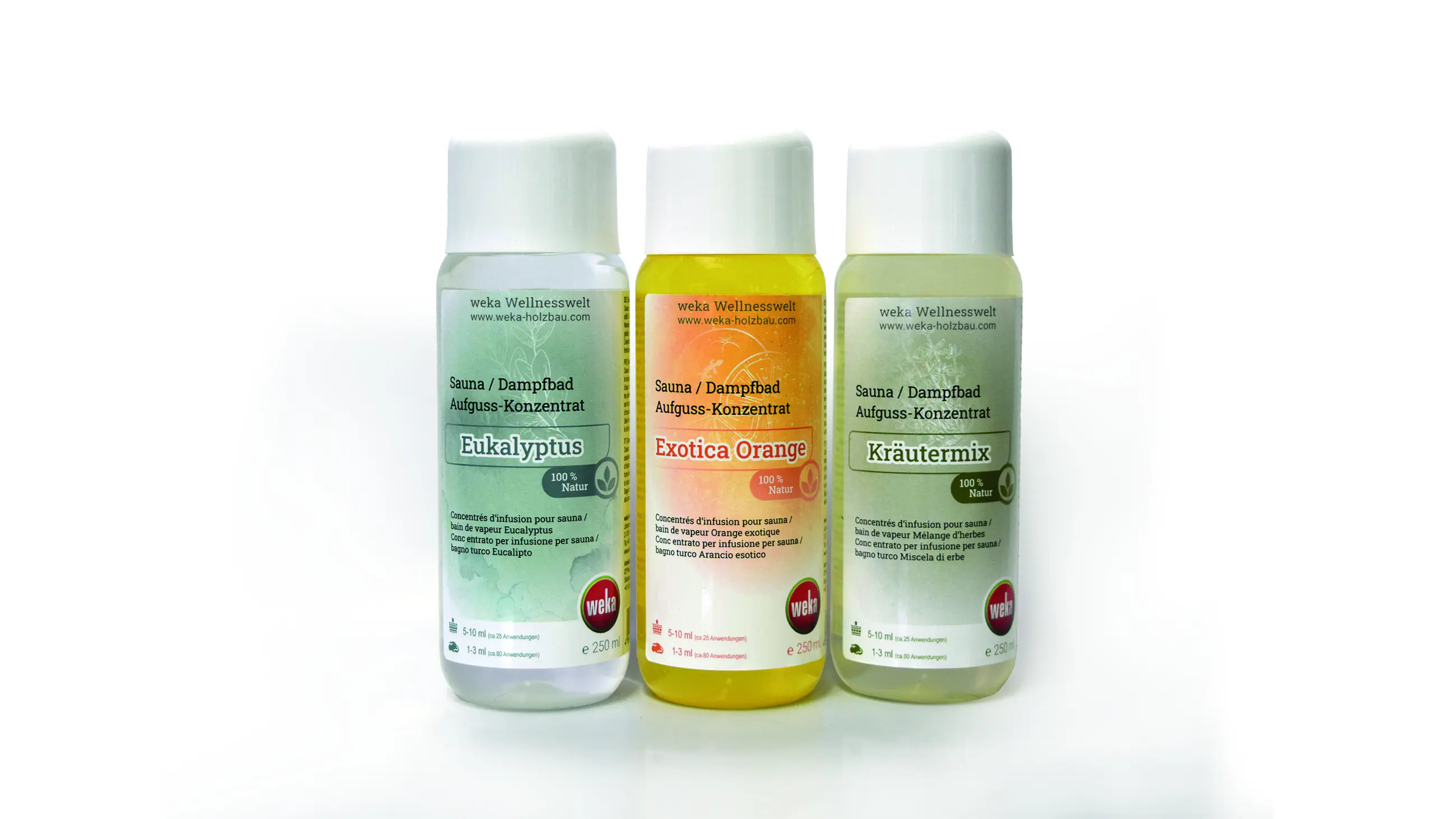 Weka Sauna- und Dampfbadduft 3er-Sparset