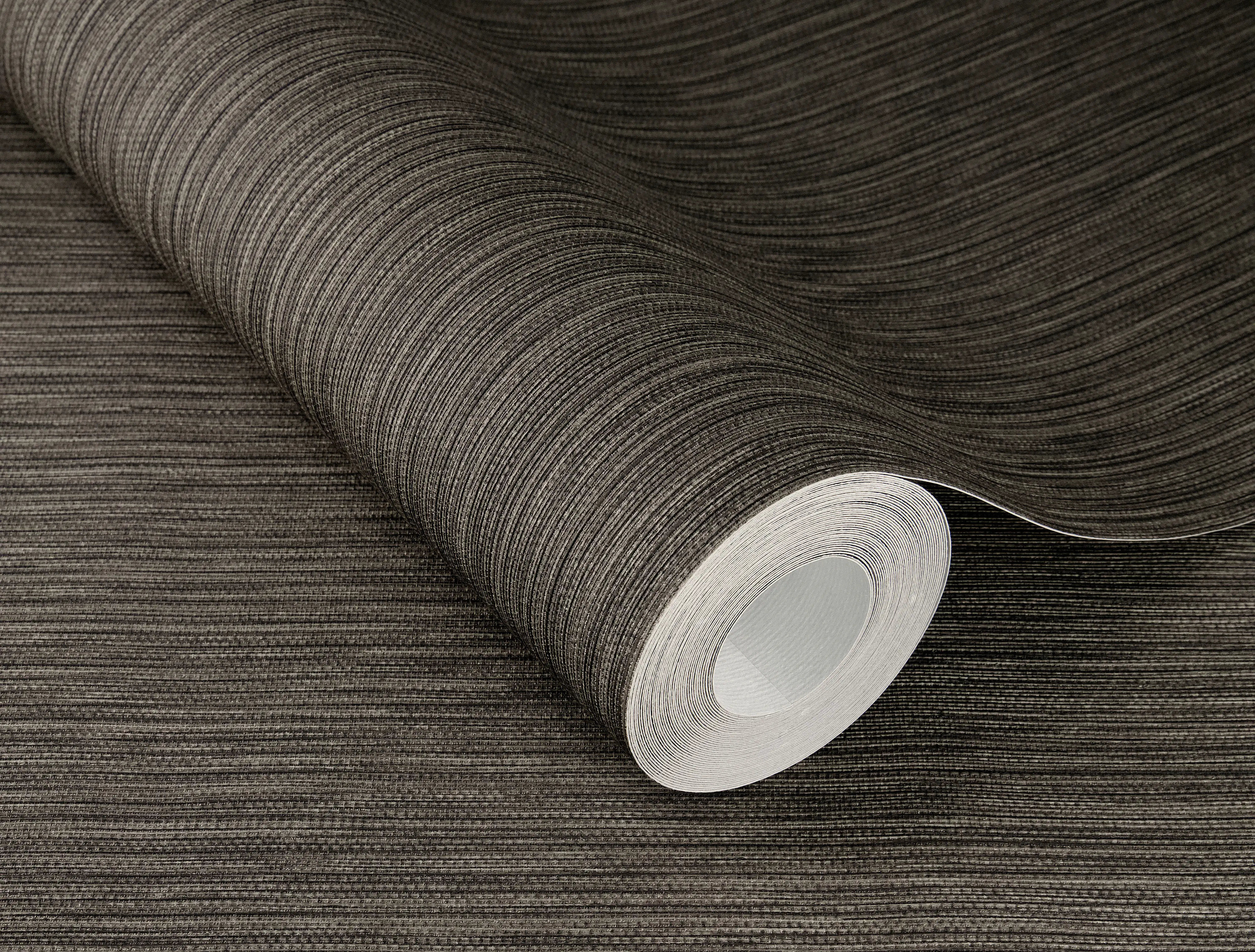 Rasch Vliestapete 537758 Braun-Braunschwarz Uni 10,05 m x 0,53 m