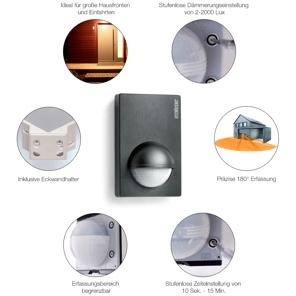 Steinel Bewegungsmelder IS 180-2 Steinel Bewegungsmelder IS 180-2 schwarz
