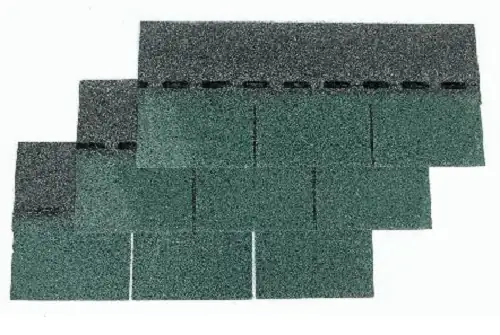 Easy Rechteck Bitumen-Dachschindeln grün