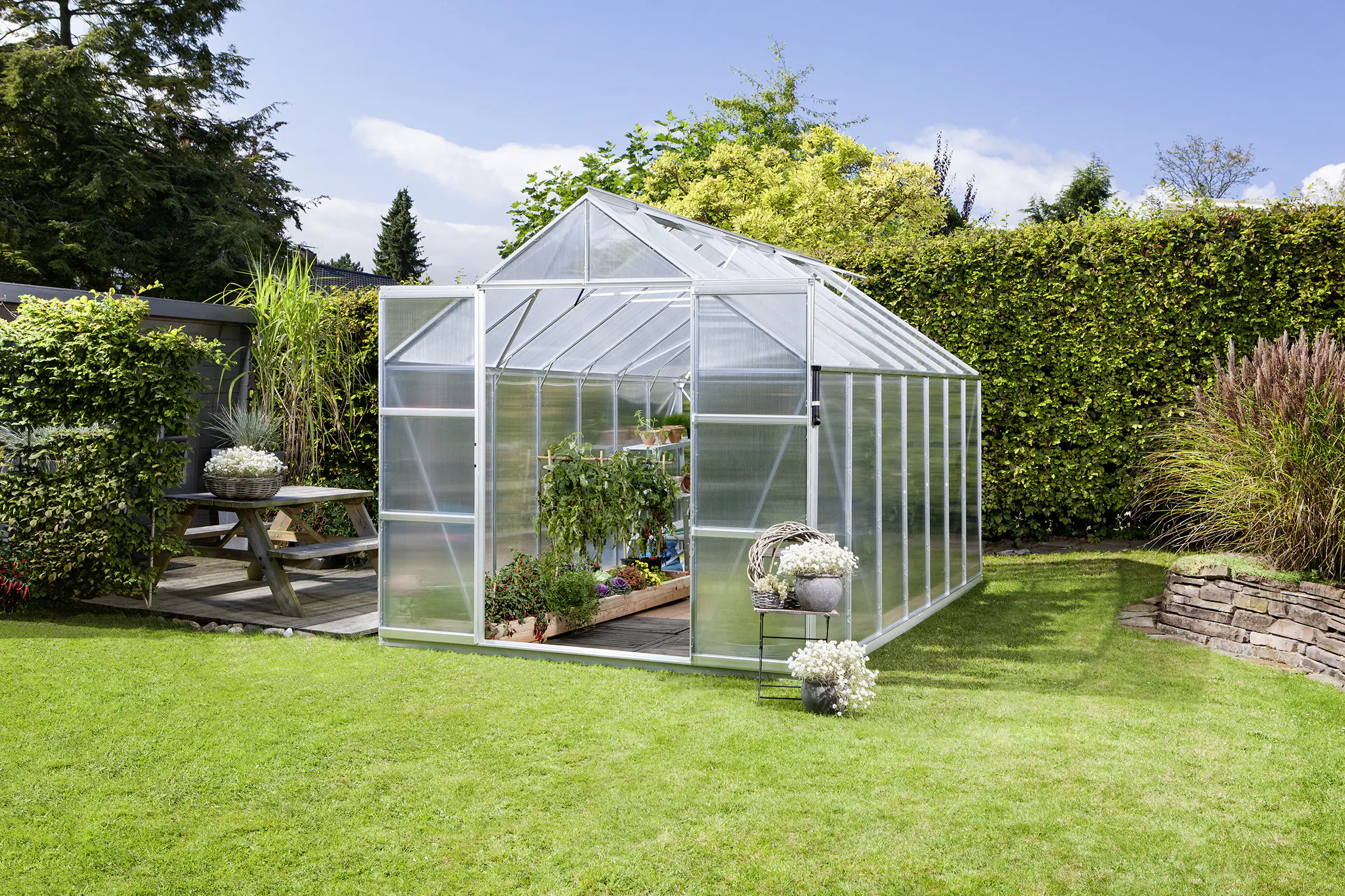 Vitavia Gewächshaus Uranus 11500 254 x 441 cm 4 mm Hohlkammerplatten