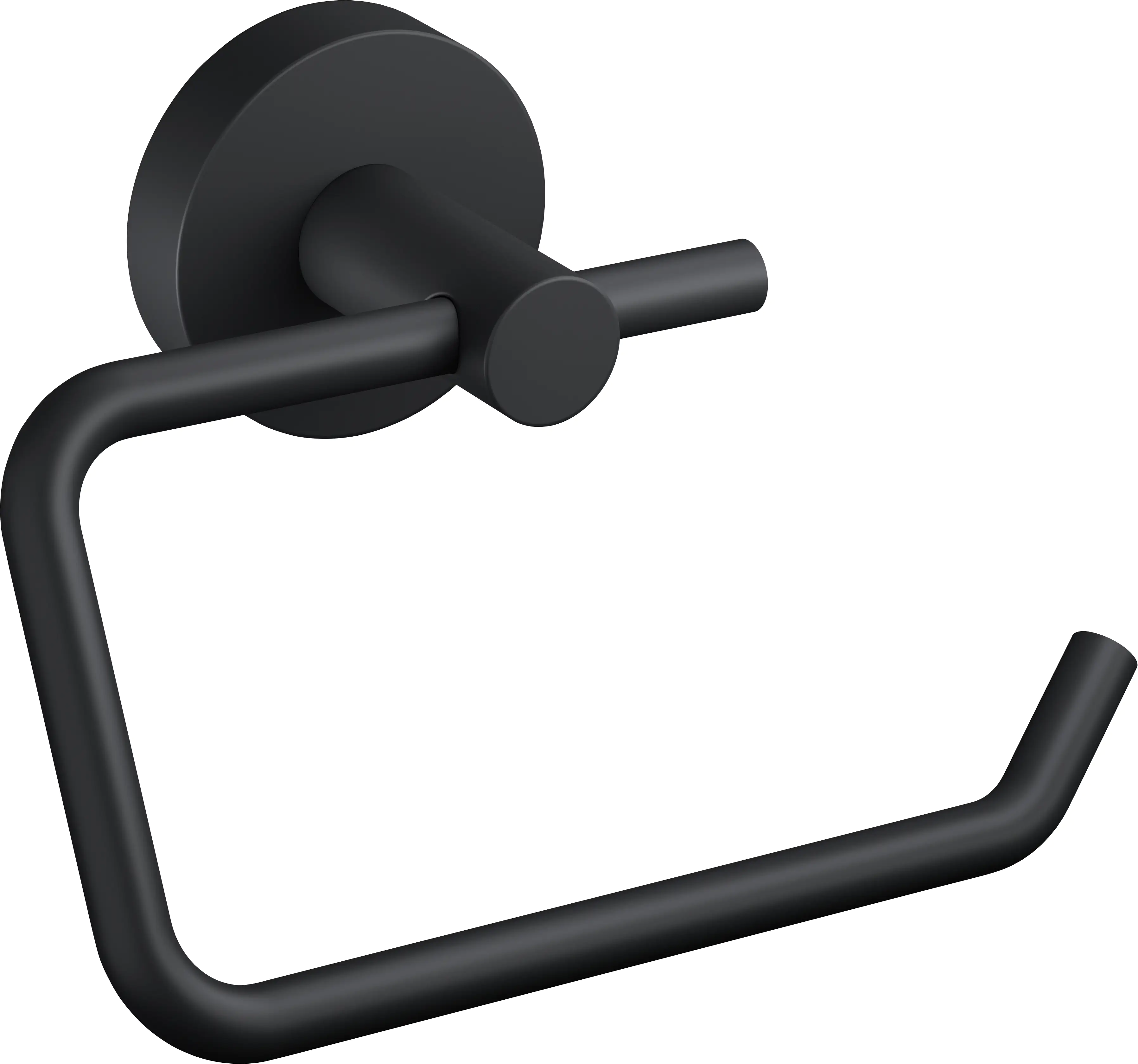 Tesa Toilettenpapierhalter MOON schwarz zum Kleben Tesa Toilettenpapierhalter MOON schwarz zum Kleben