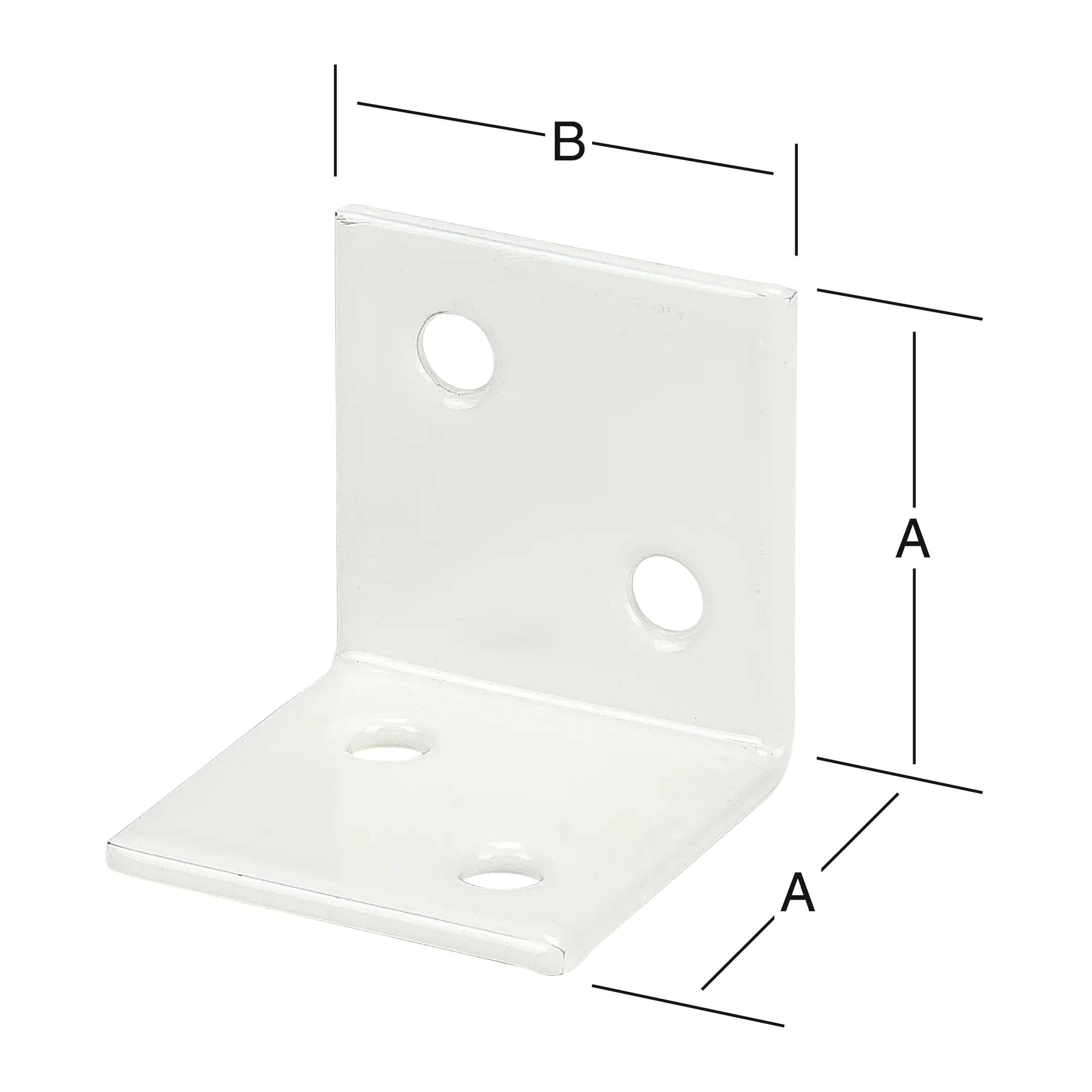 Vormann Breitwinkel weiß 30 x 30 mm