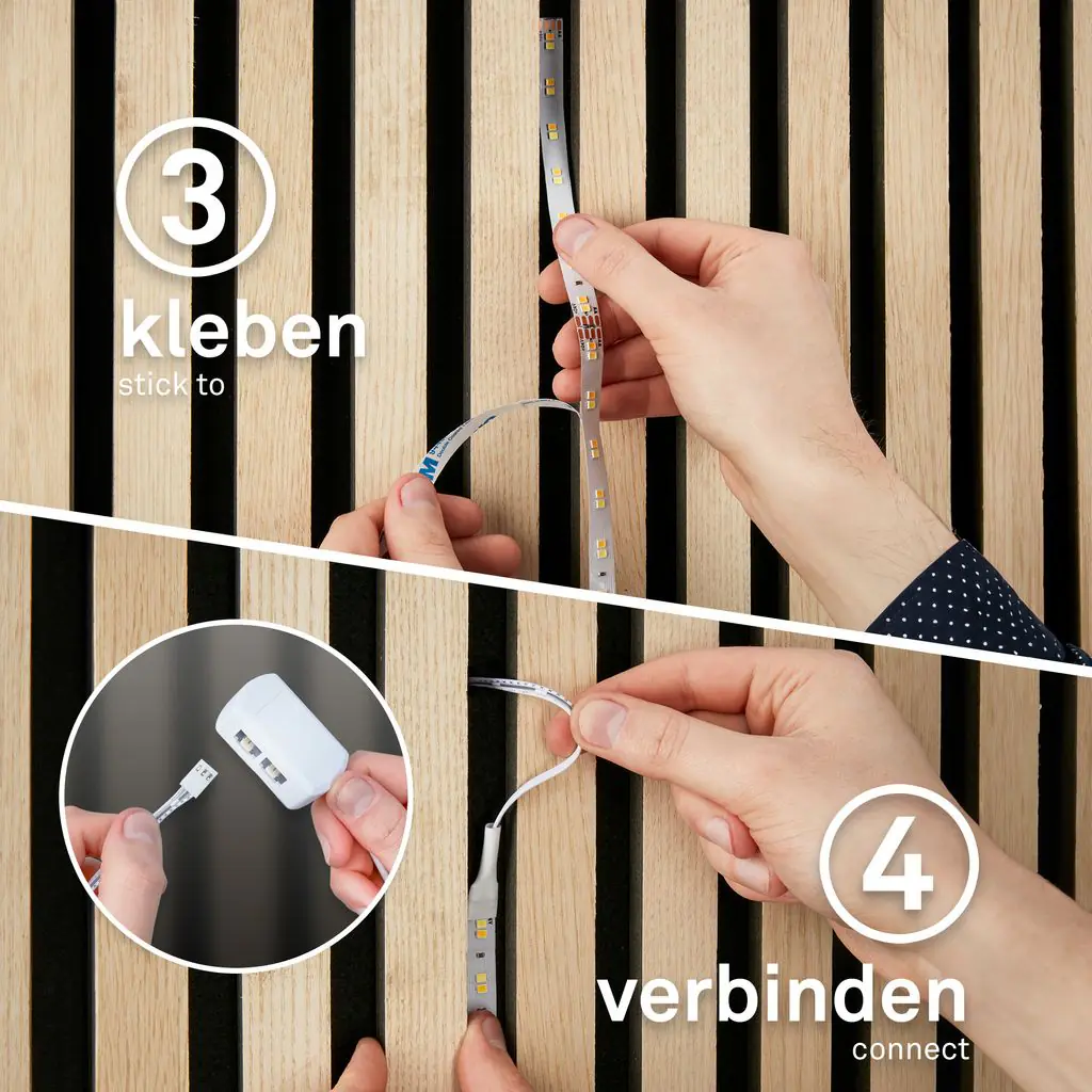 Briloner PC Profil Pimp your Panel Diffusor 1,3 m, Kunststoff, 12-13 mm, weiß