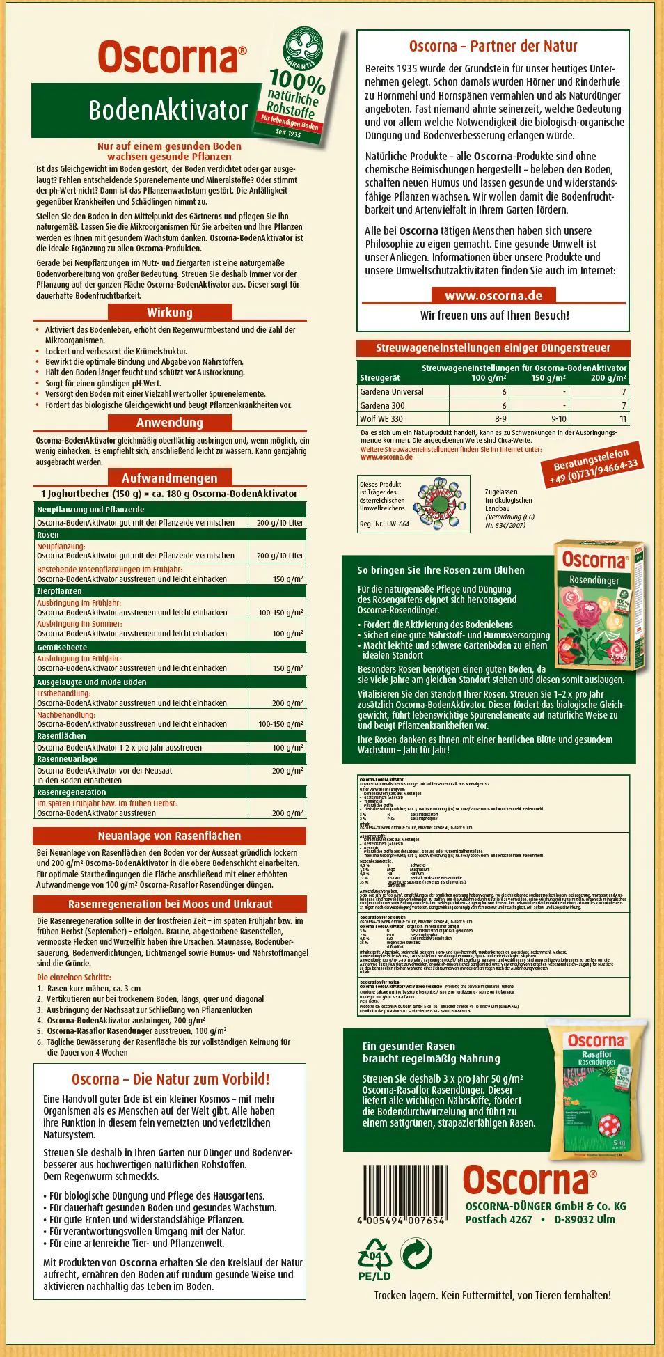 Oscorna Bodenaktivator 10 kg