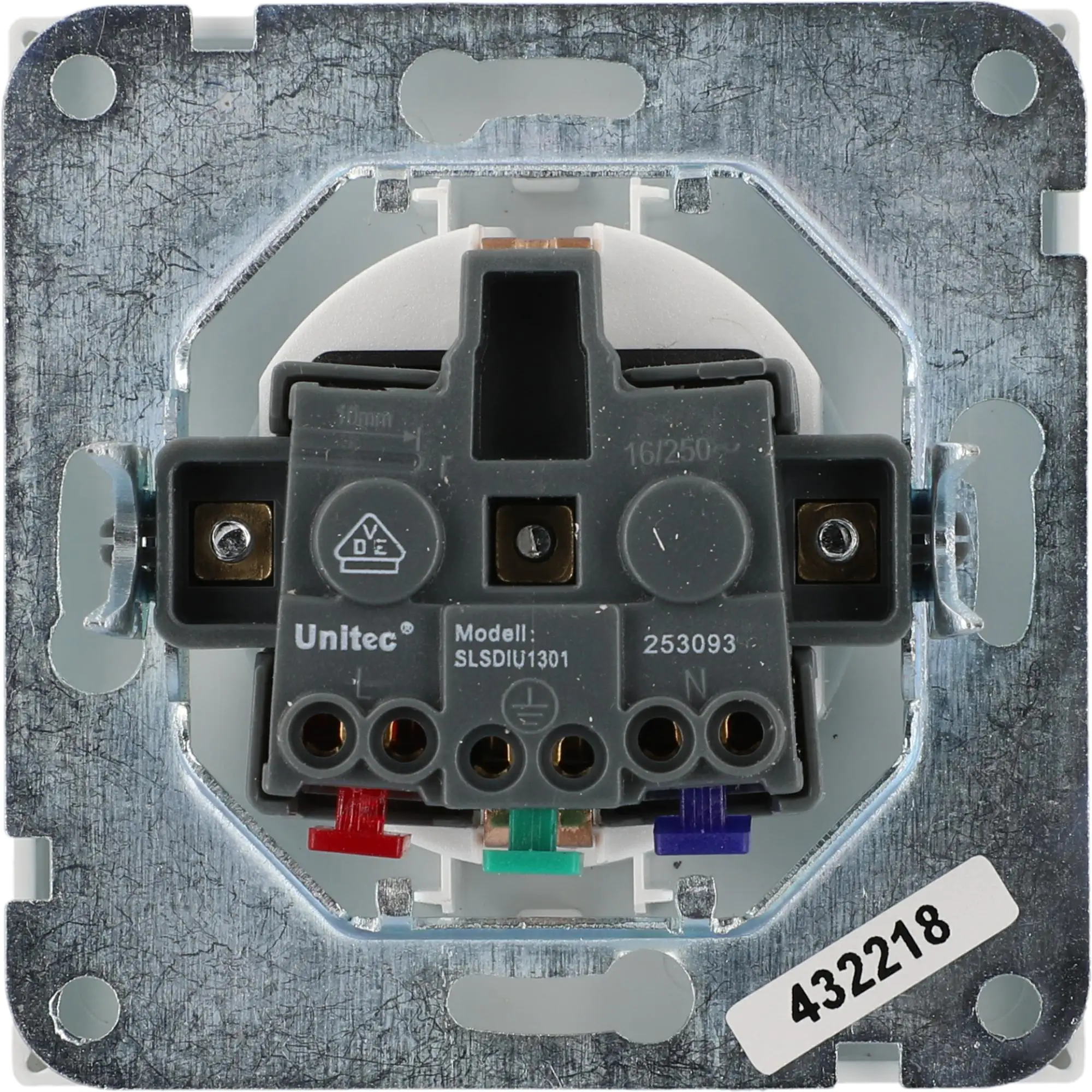 Unitec Steckdose mit Berührschutz ultraweiß, Serie Sao Paulo