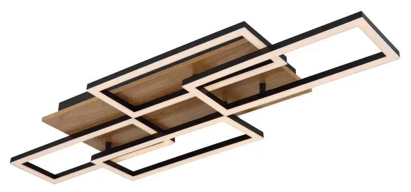 Globo Deckenleuchte Jeffry 87,5 x 32,5 cm L x B schwarz CCT