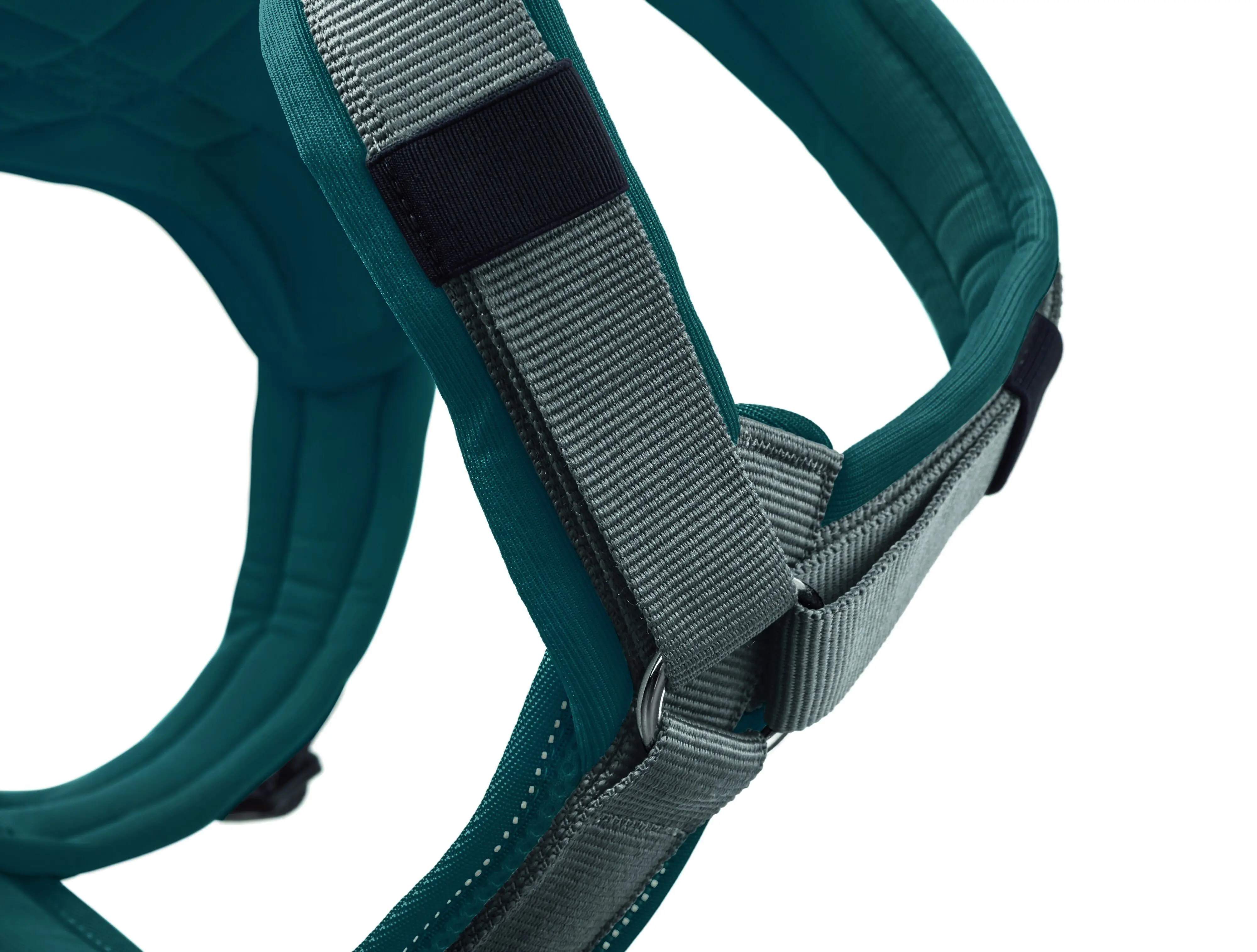 Hunter Hundegeschirr Maldon Up mit Griff S-M petrol/grau