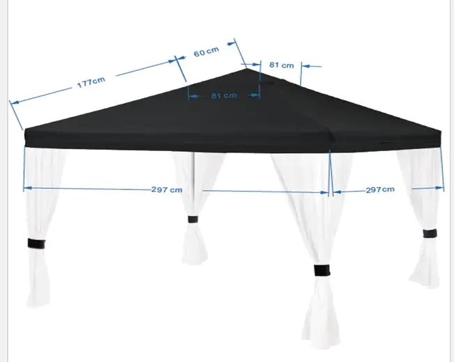 TrendLine Ersatzdach zu Pavillon DeLuxe TrendLine Ersatzdach zu Pavillon DeLuxe