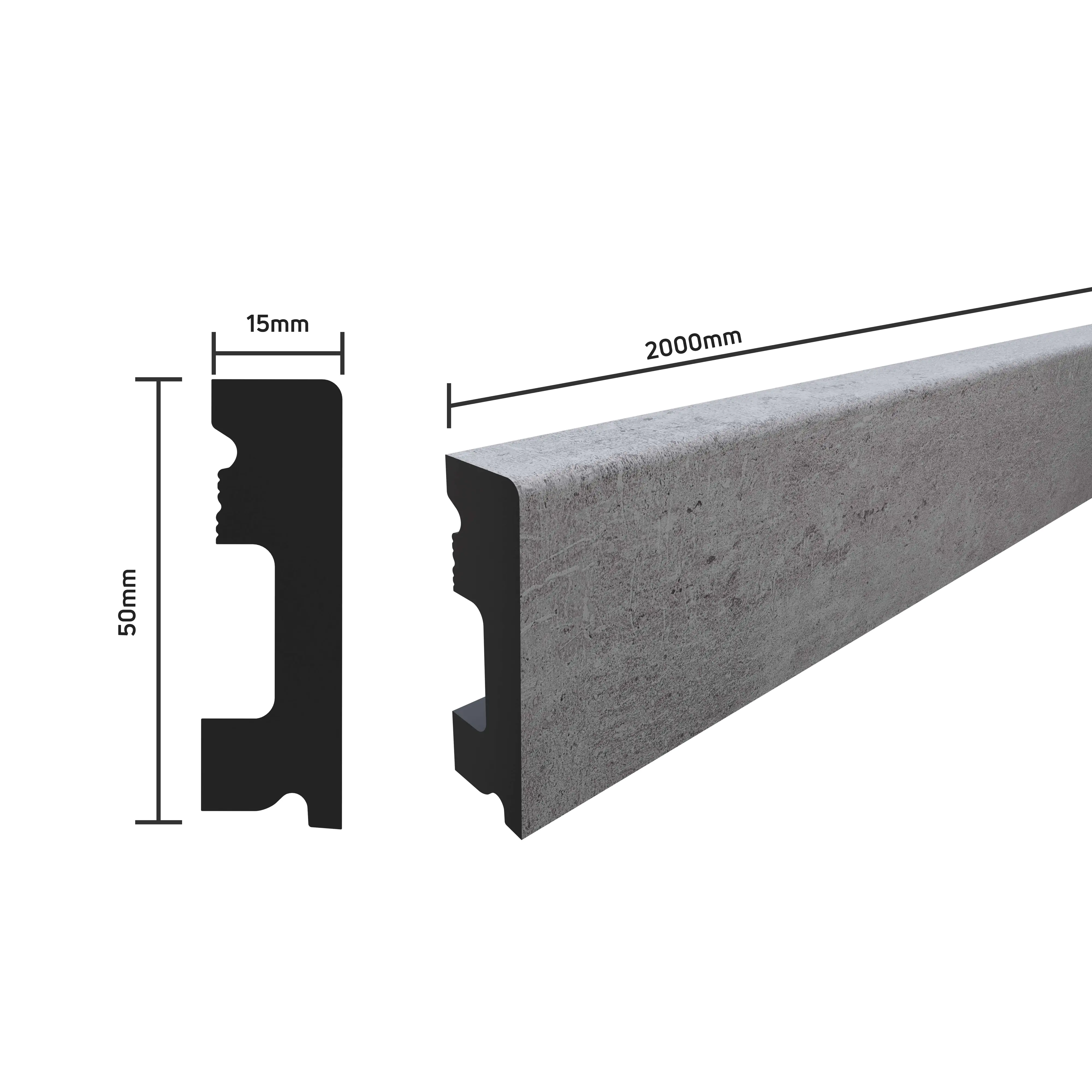 SELITSTYLE Sockelleiste FBL50 Fliese Patio 2000 x 50 x 15 mm wasserfest SELITSTYLE Sockelleiste FBL50 Fliese Patio 2000 x 50 x 15 mm wasserfest