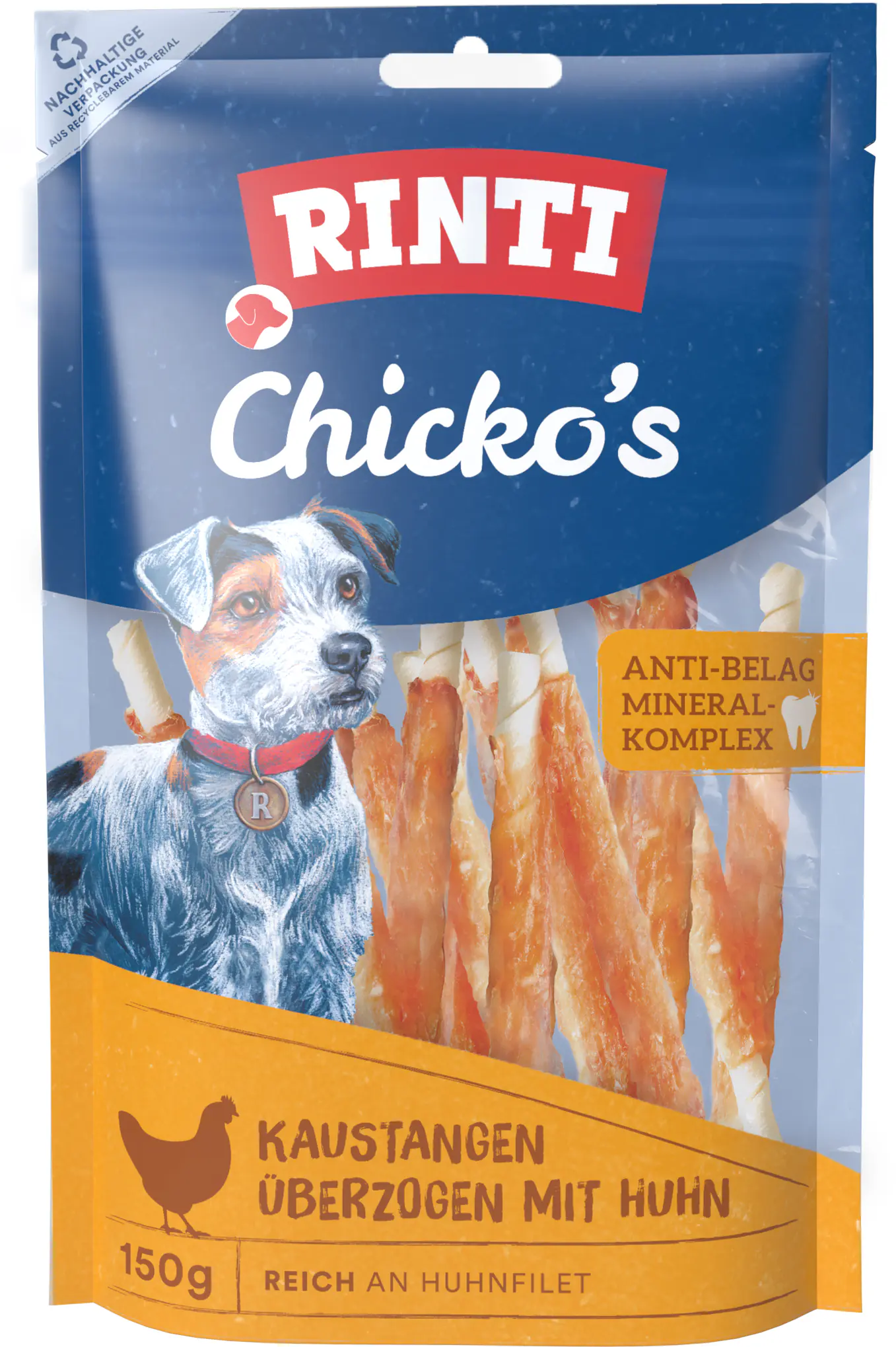 Rinti Snack Chicko Kaustangen klein Huhn 150g