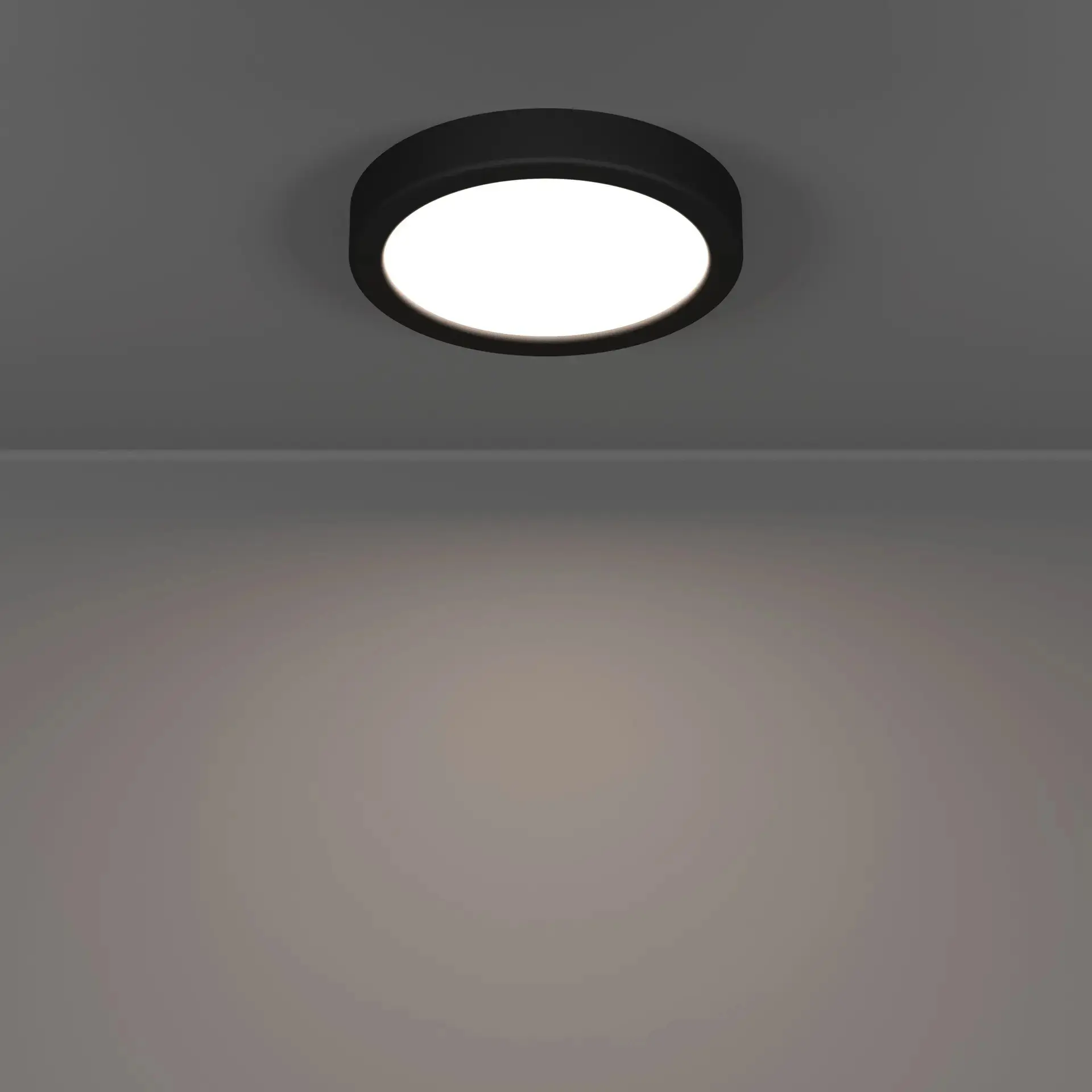 Eglo LED Deckenleuchte Fueva 6 schwarz Ø 17 x 3 cm warmweiß-kaltweiß