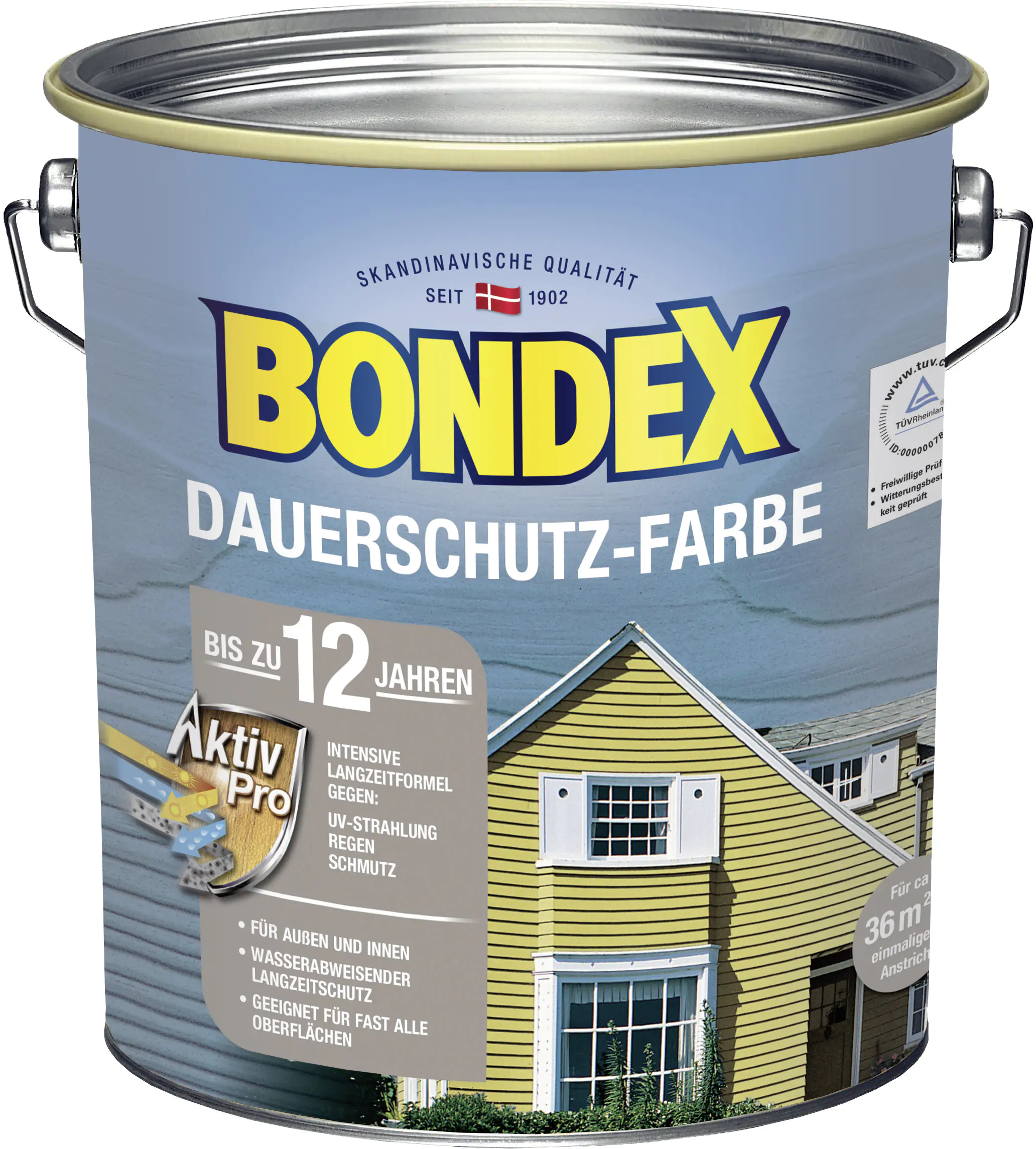 Bondex Dauerschutz-Holzfarbe 4 L schneeweiß Bondex Dauerschutz-Holzfarbe 4 L schneeweiß
