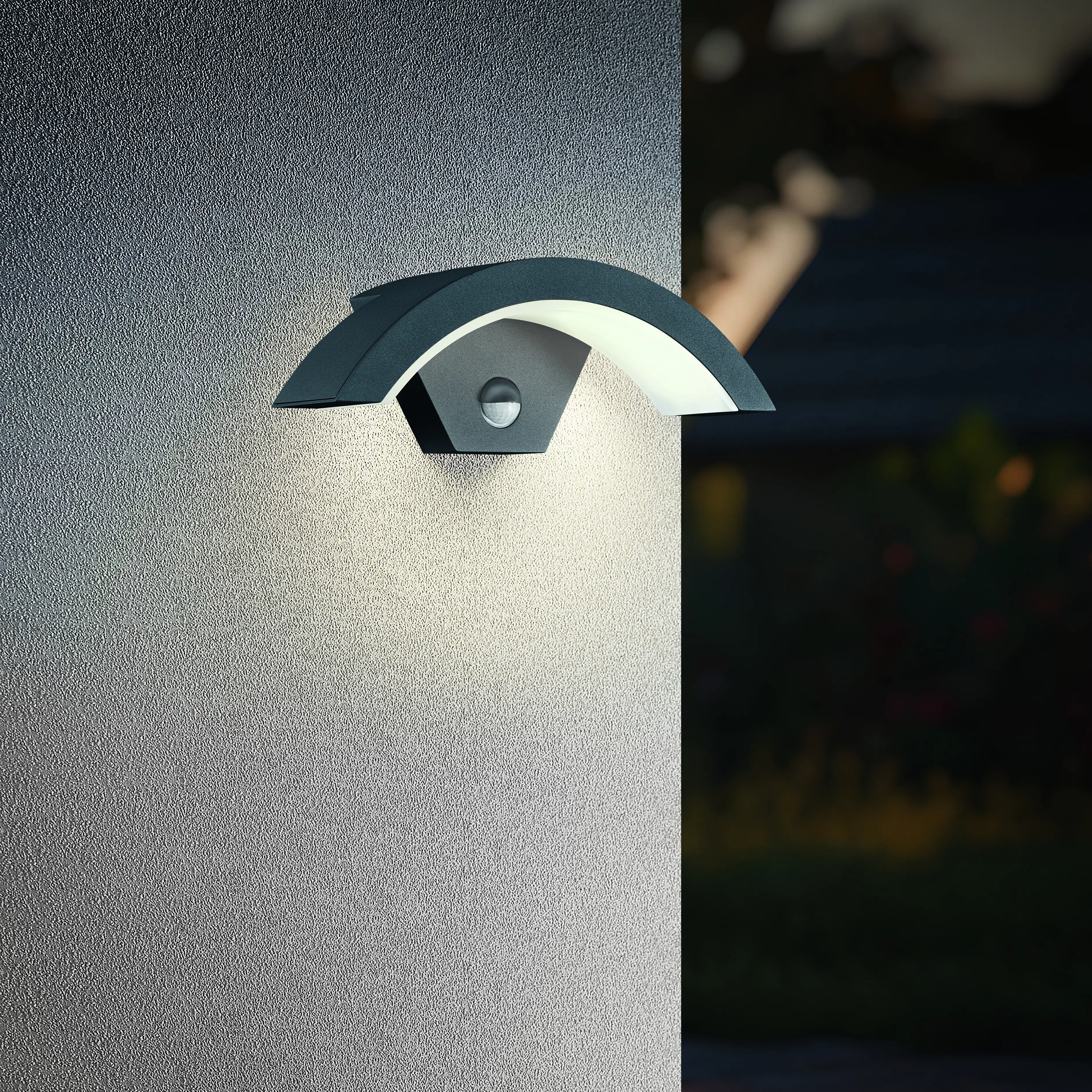 Trio Leuchten LED Sensor-Außen-Wandleuchte Ohio anthrazit Bewegungsmelder