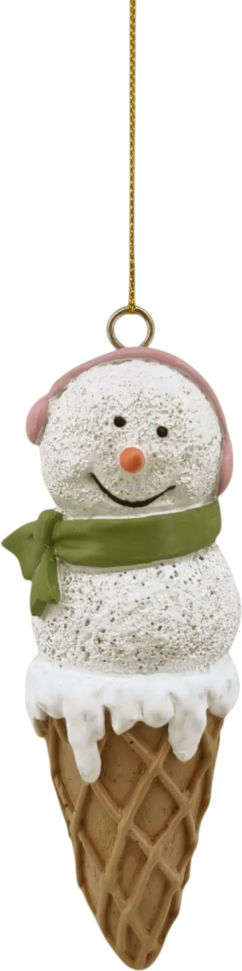 Deko Anhänger Schneemann 11,5 x 4,5 x 6,5 cm bunt