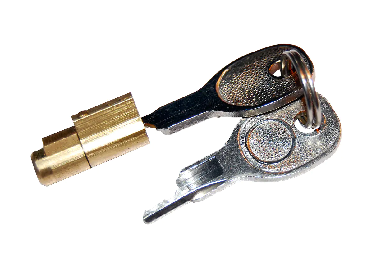 LAS Steckschloss für Kupplungsklaue mit 2 Schlüsseln