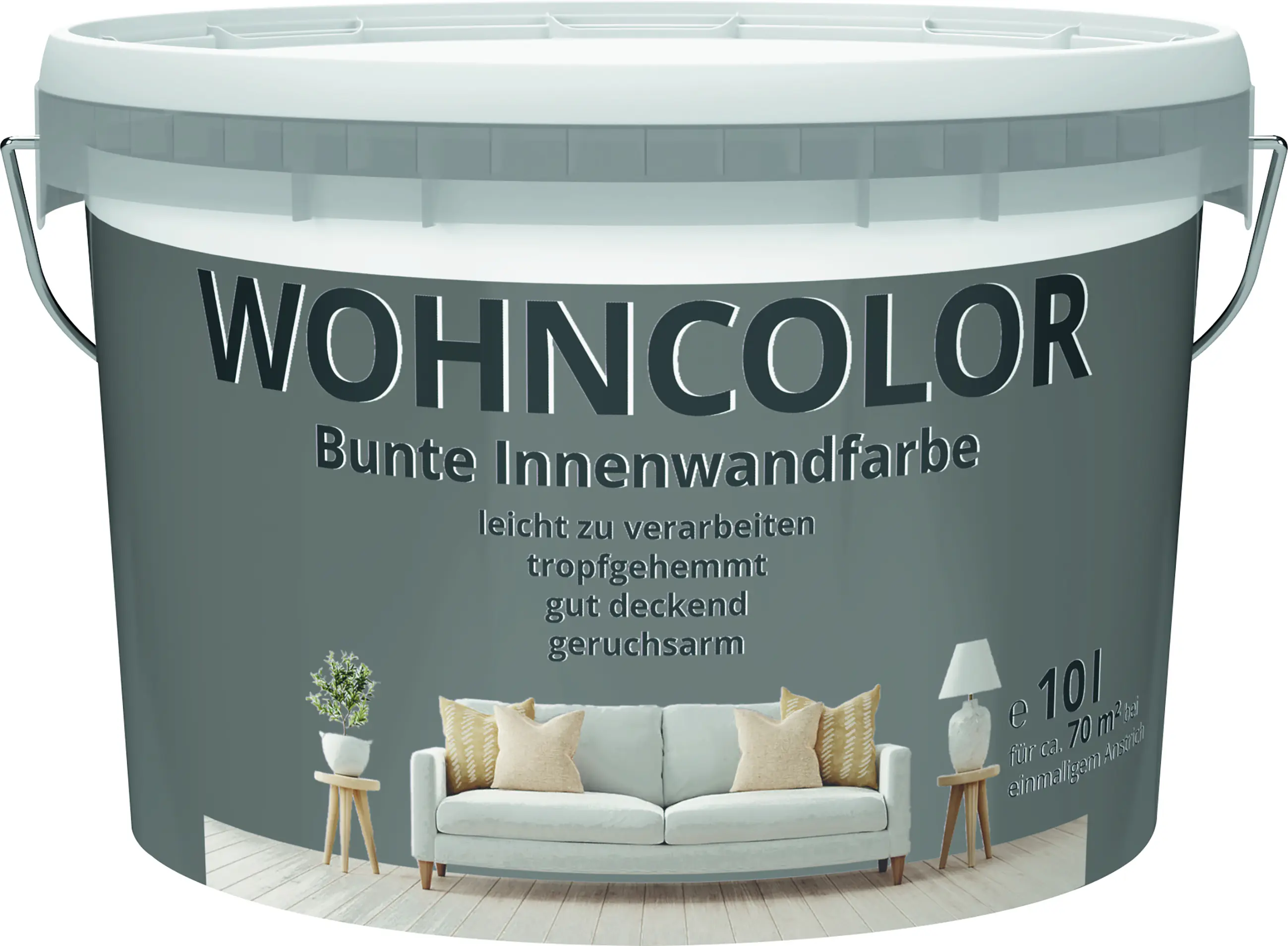 Wohncolor Wandfarbe nachtnebel 10 L