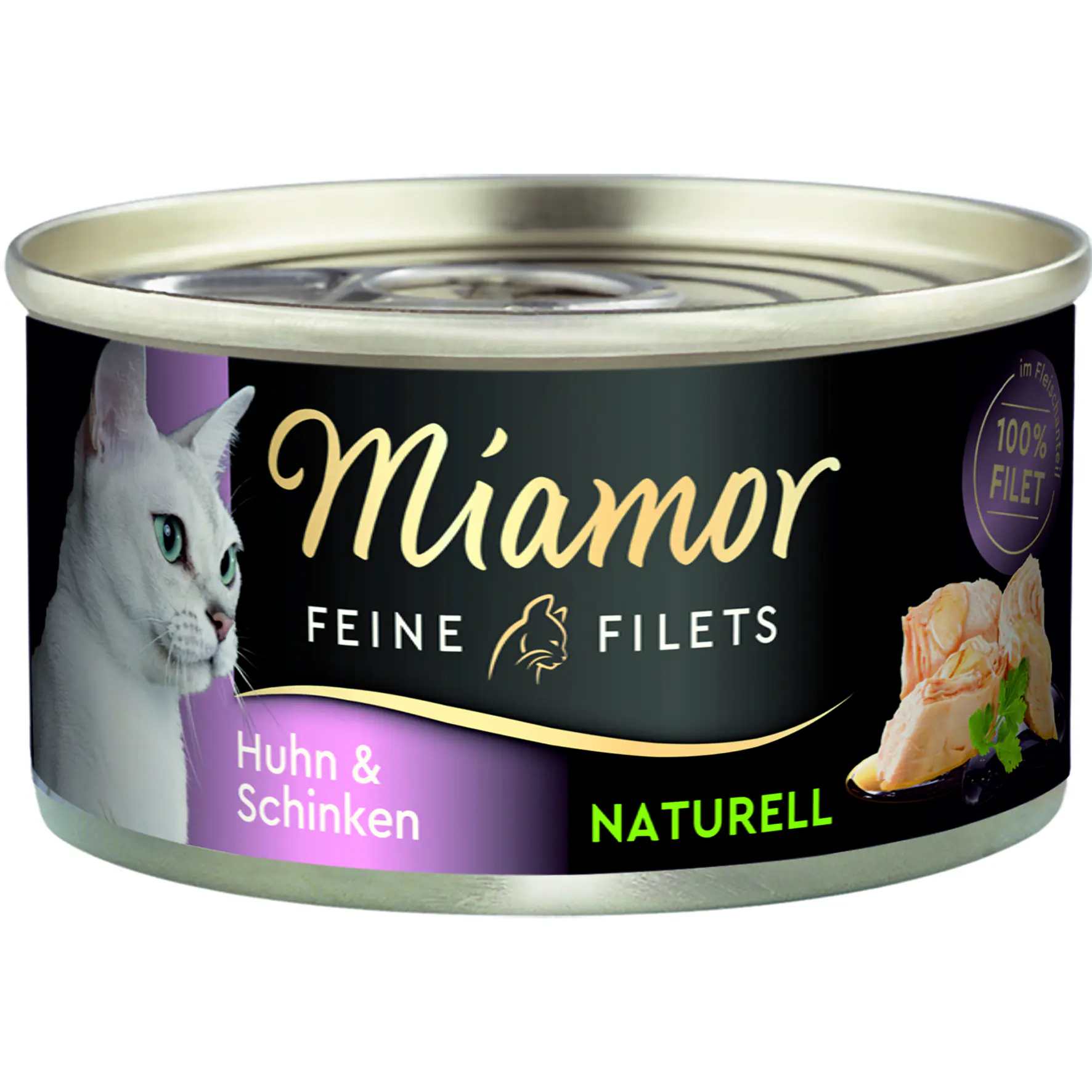 Miamor Katzennassfutter Feine Filets naturelle Huhn und Schinken 80 g