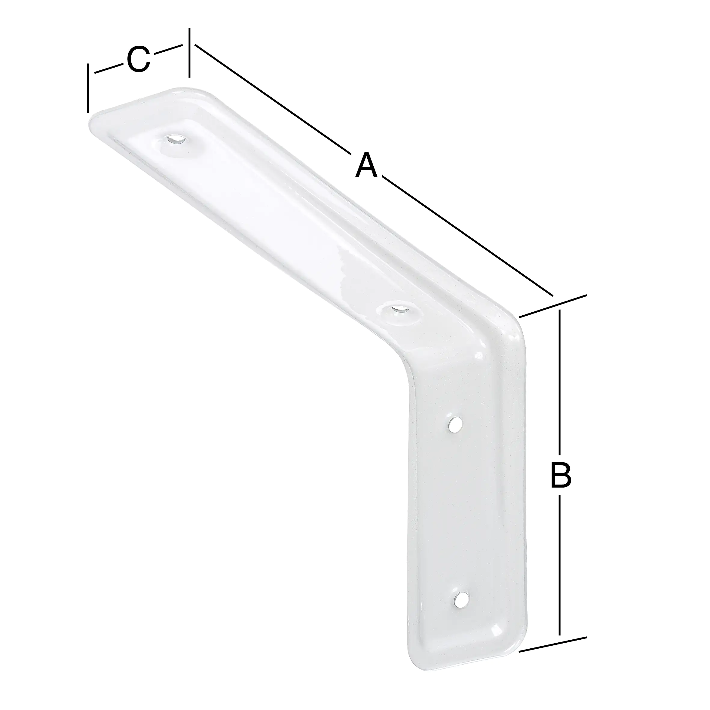 Vormann 3F-Konsolen weiß 23.5 x 16 cm