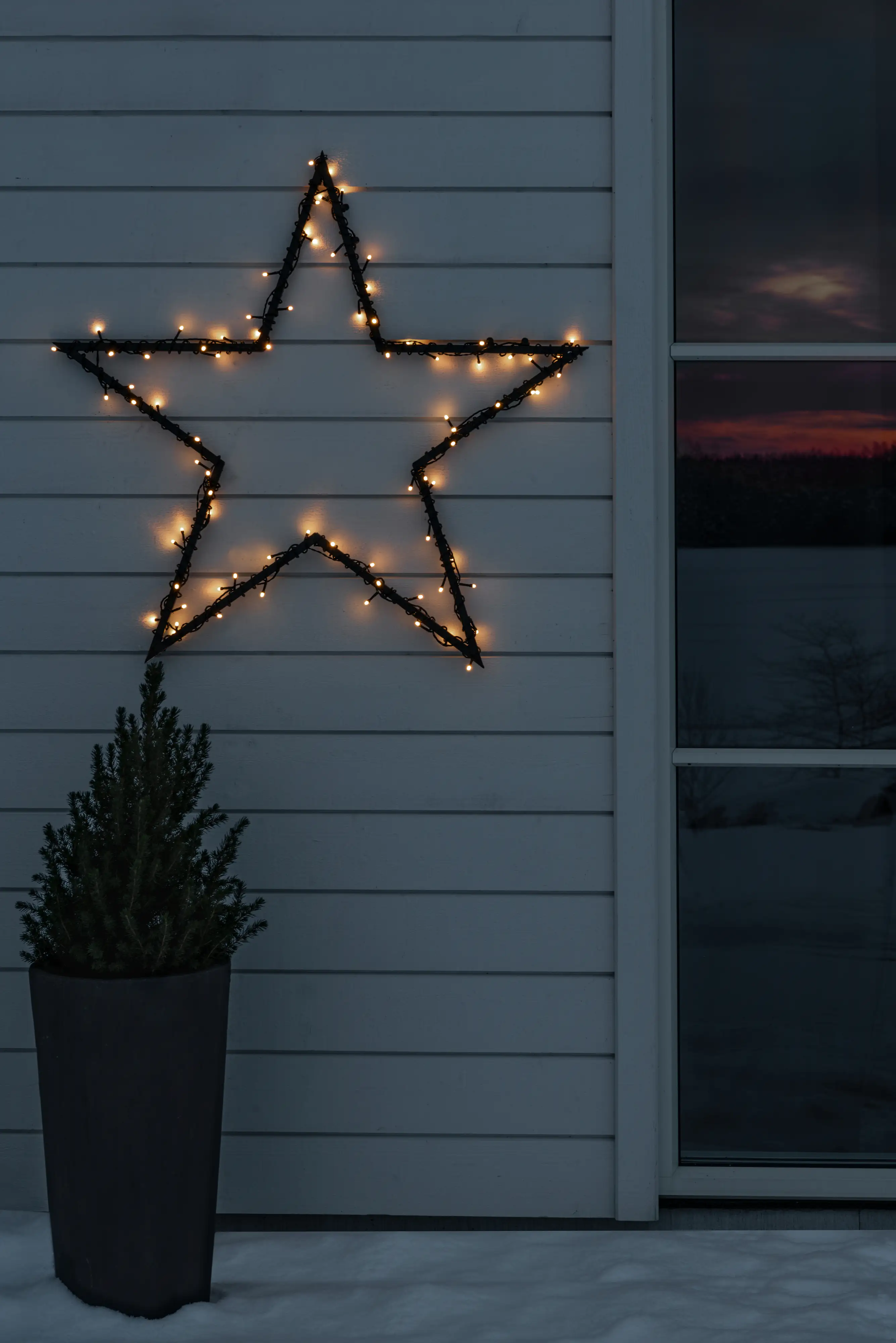 Konstsmide LED Solar Lichterkette 200 bernsteinfarbene Dioden