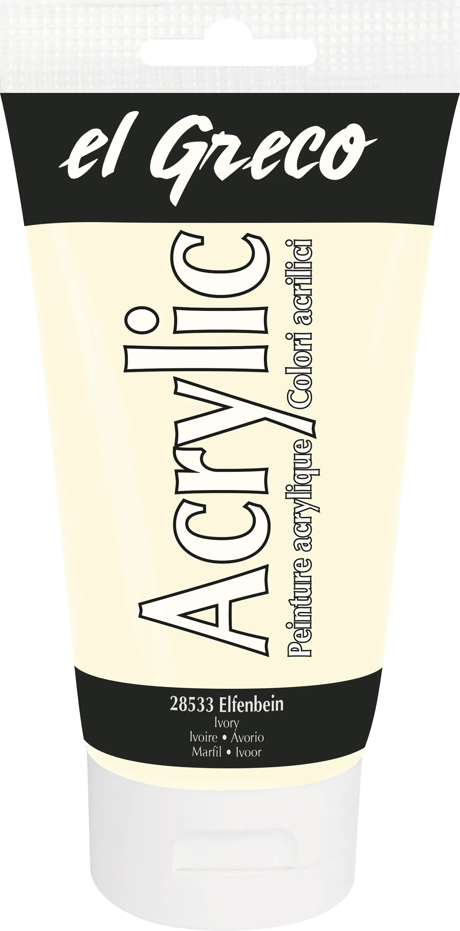 Kreul el Greco Acrylic Tube elfenbein 150 ml