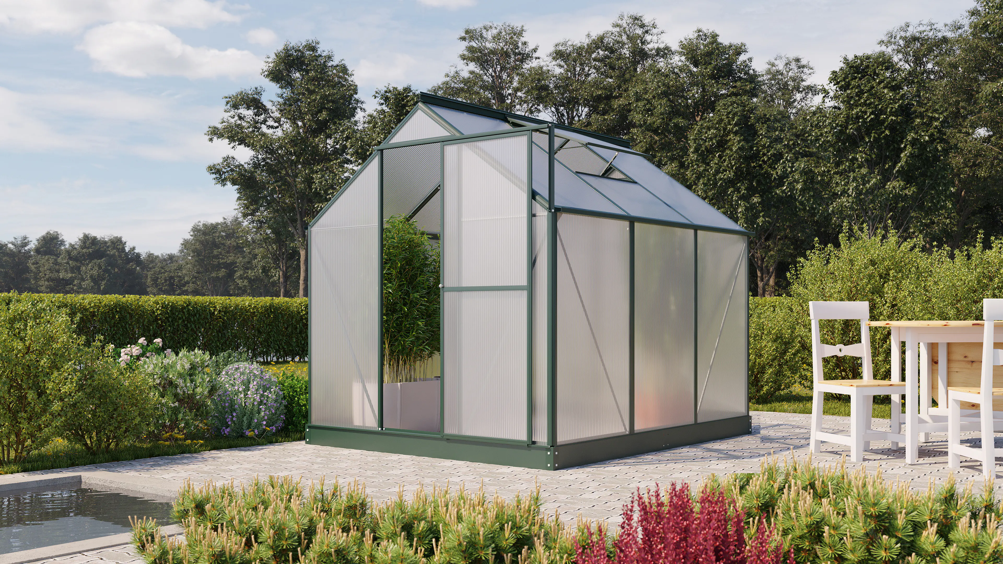 Vitavia Gewächshaus Eos 4600 190 x 226 cm 4 mm Hohlkammerplatten