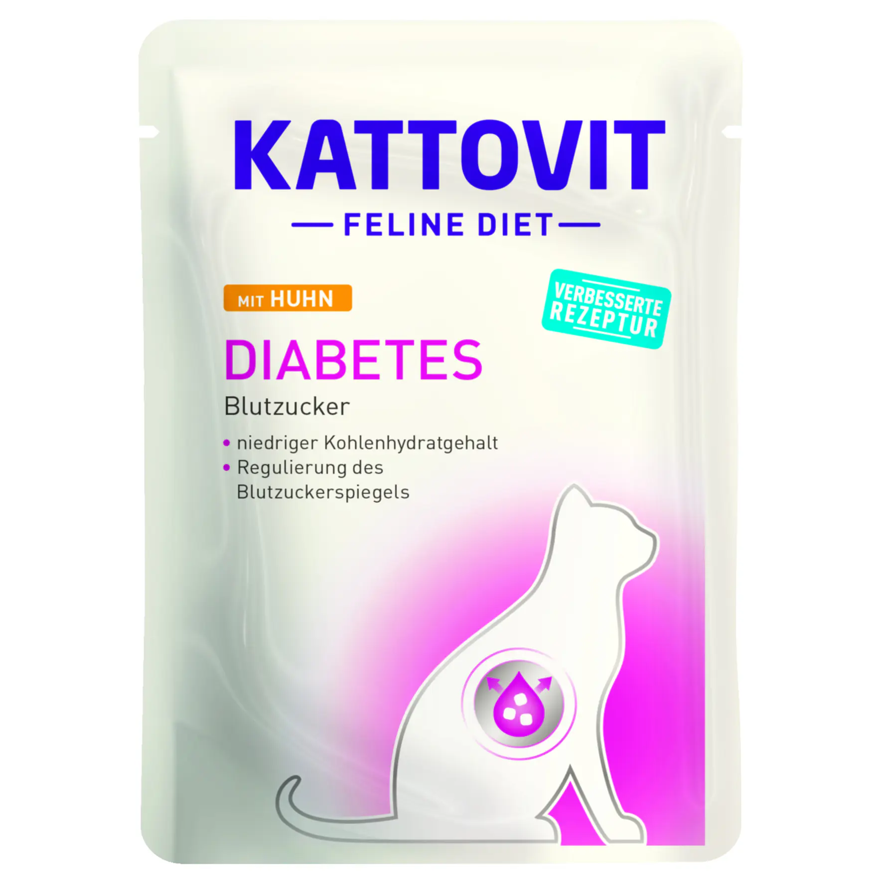 Kattovit Diabetes Huhn Katzennassfutter 85 g