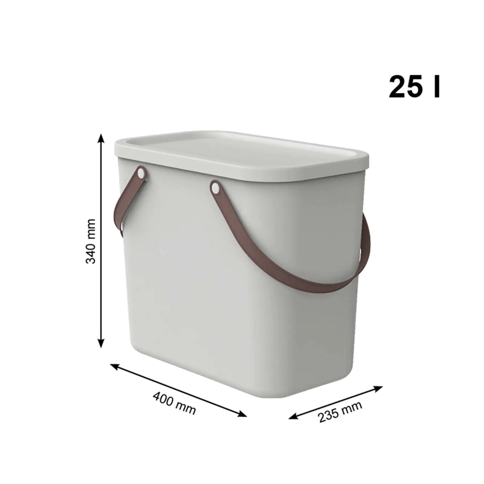 Rotho Aufbewahrungssystem Albula 25 L mistletoe white Rotho Aufbewahrungssystem Albula 25 L mistletoe white