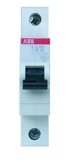 ABB Leitungsschutzschalter B16 16A, 1-polig, S201-B16 ABB Leitungsschutzschalter B16 16A, 1-polig, S201-B16