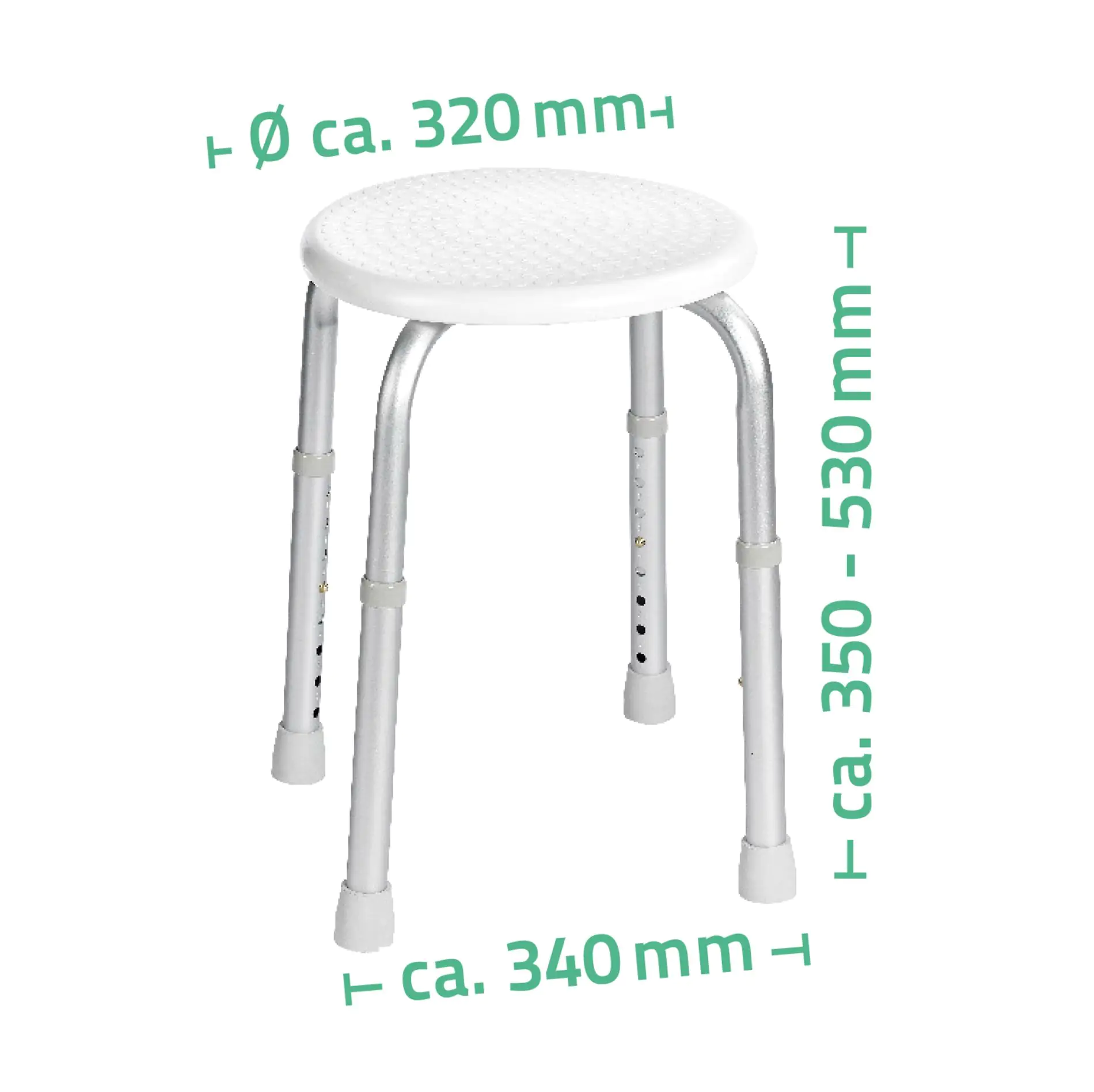 4006956016177_2 Ridder Badhocker rund höhenverstellbar