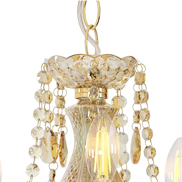 Globo Kronleuchter Marie 48 x 150 cm (Ø x H) goldfarben