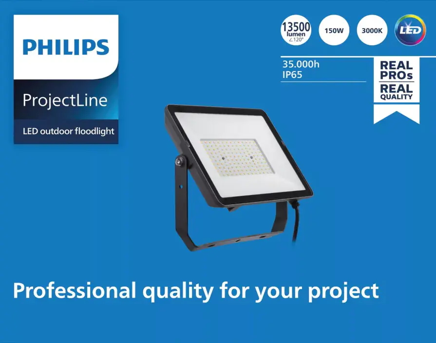 Philips Wandstrahler Projectline 150W warmweiß