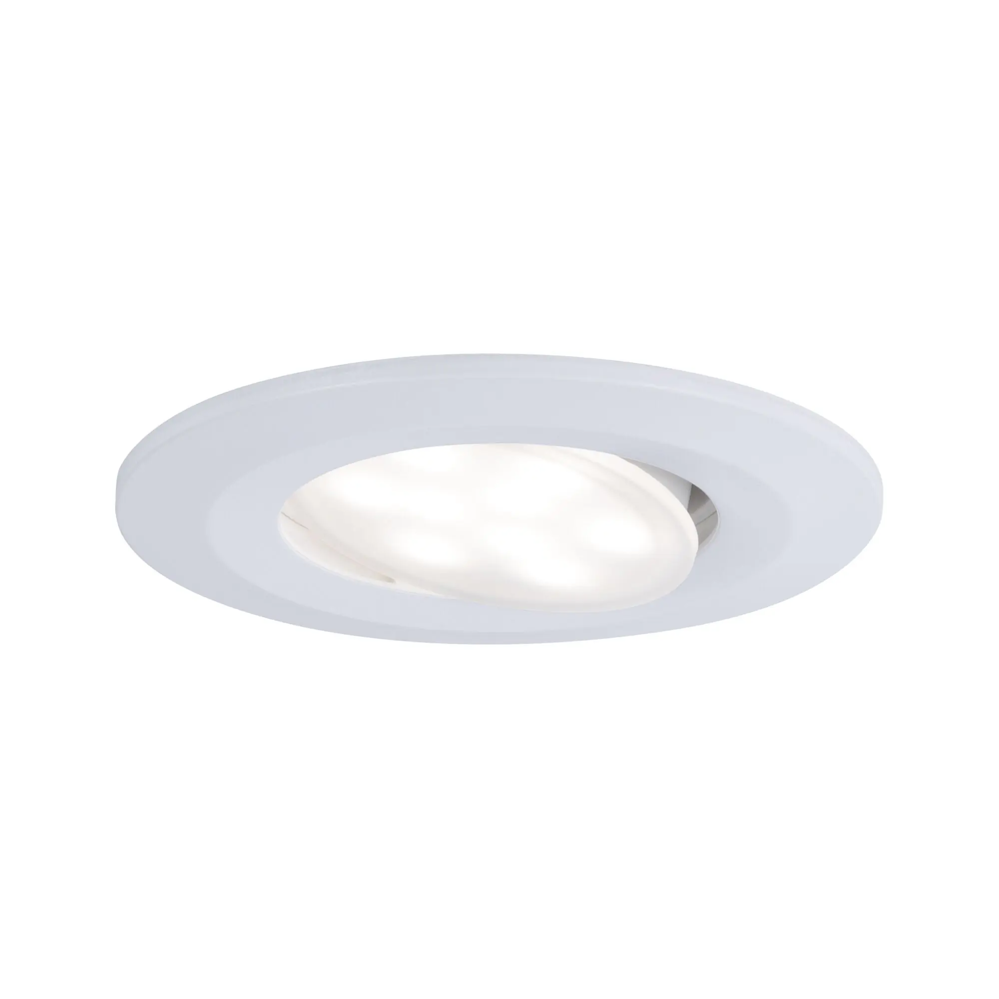 Paulmann LED-Einbauleuchte Calla Ø 9 cm neutralweiß weiß matt dimmbar 10er Set