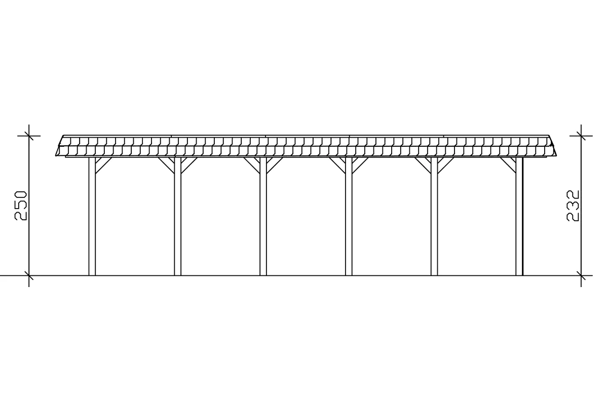 4018211034253_04 SKAN HOLZ Carport Spreewald 585 x 893 cm mit EPDM-Dach