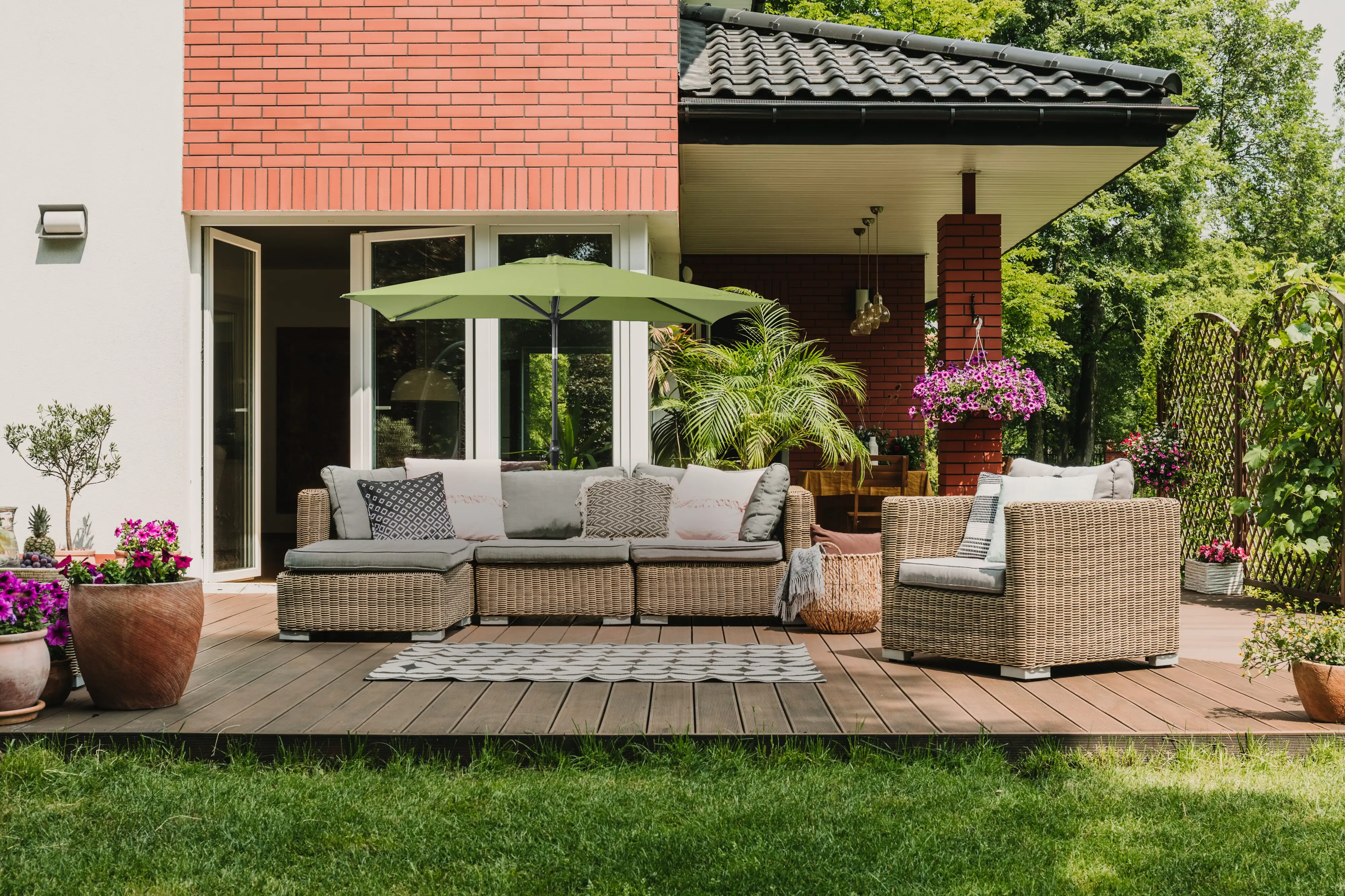 Primaster Balkonschirm Florenz lindgrün, 140 x 210 cm Primaster Balkonschirm Florenz lindgrün, 140 x 210 cm