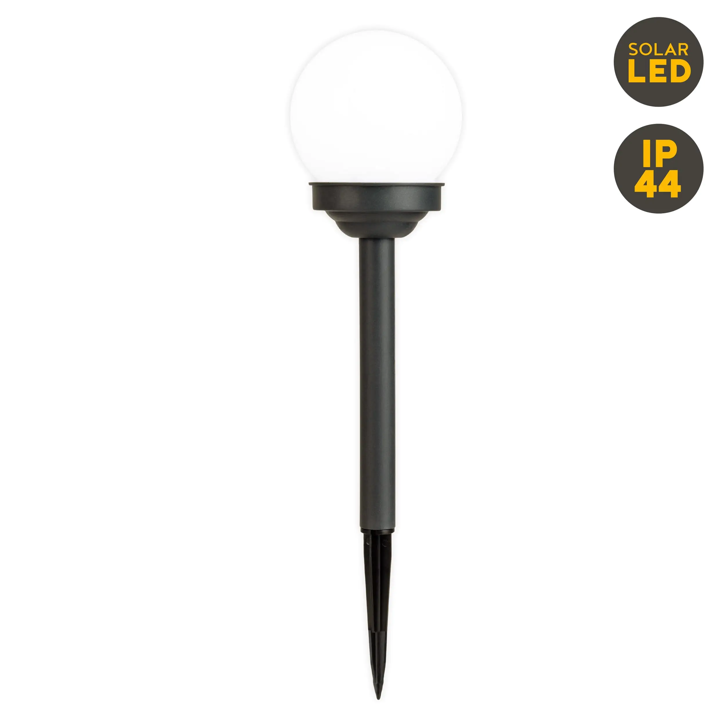 Light & More LED Solarleuchte Kugel schwarz
