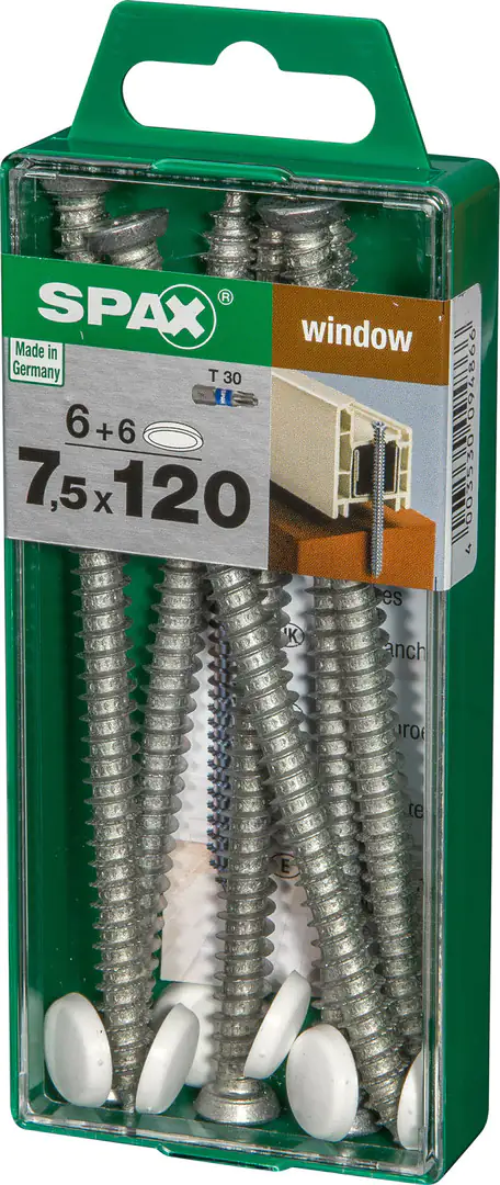 Spax Rahmenanker 7.5 x 120 mm TX 30 - 6 Stk. Spax Rahmenanker 7.5 x 120 mm TX 30 - 6 Stk.