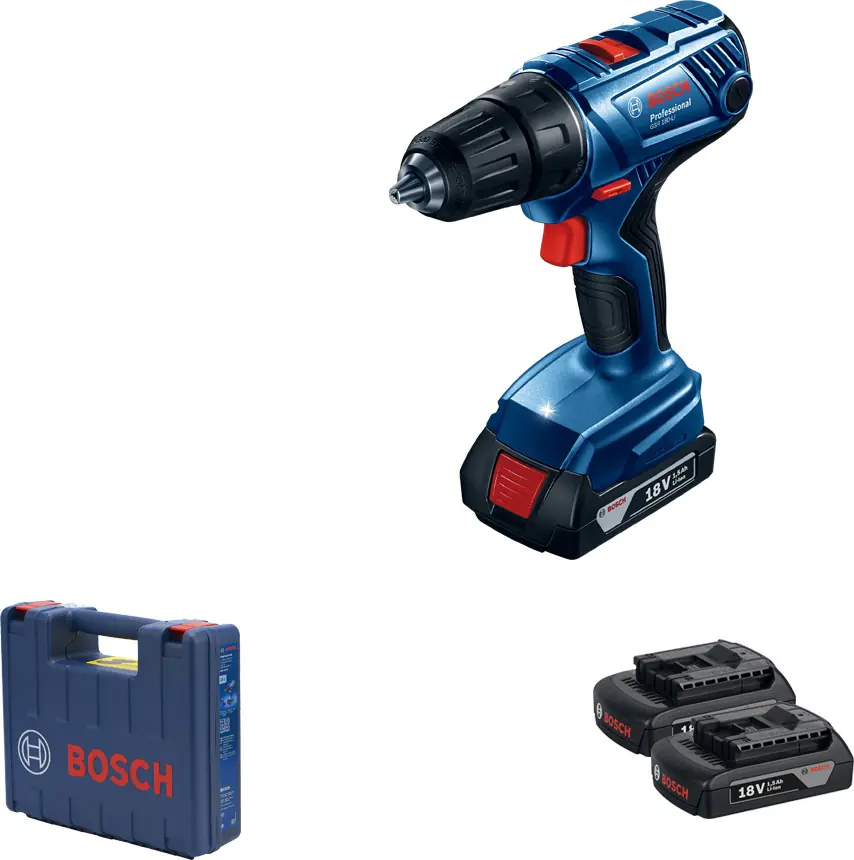 Bosch Professional Akku-Bohrschrauber GSR 180 LI inkl. 2x Akku 
