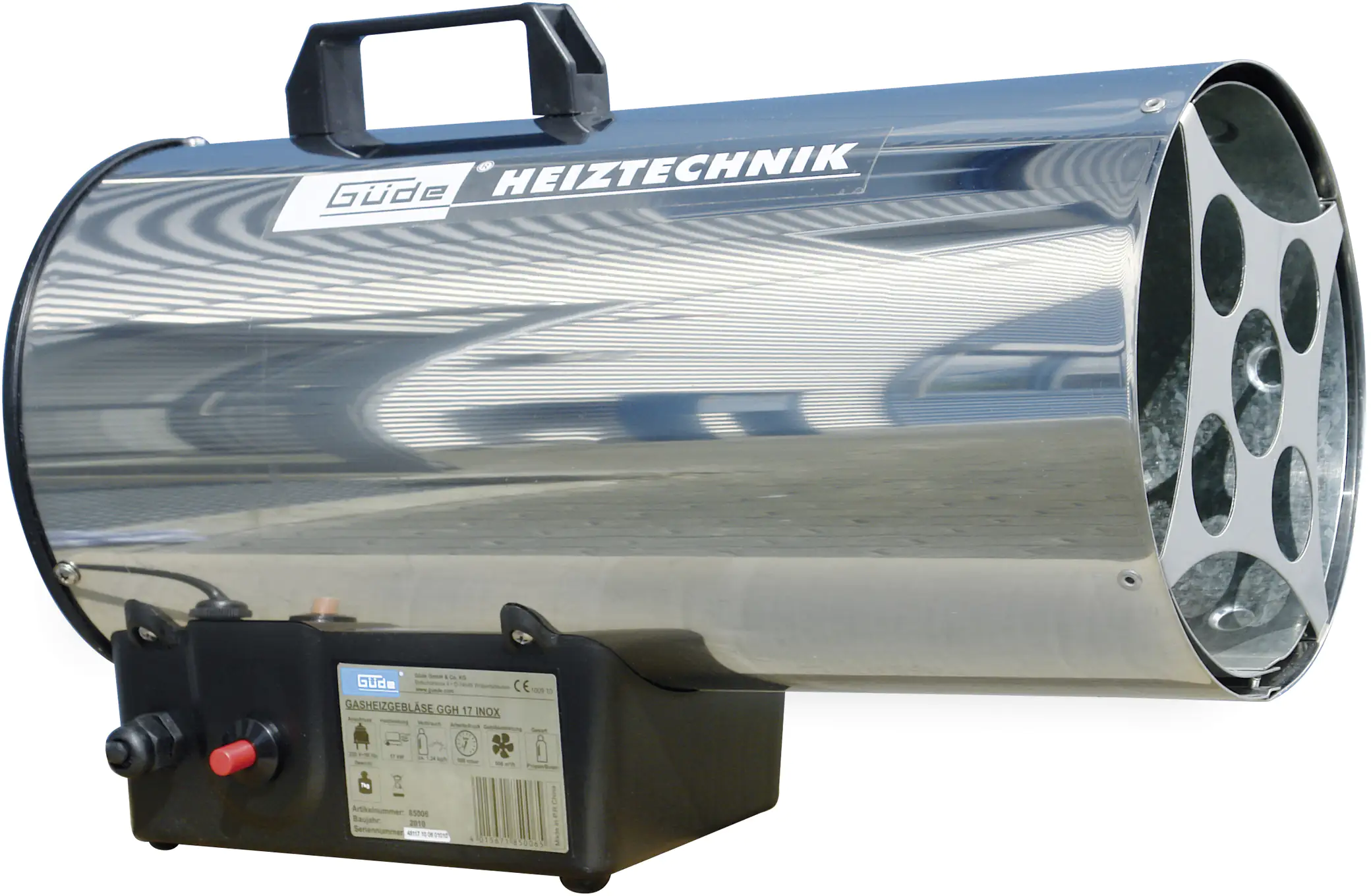 4015671850065_1274901 Güde Gasheizgebläse GGH 17 INOX silber/schwarz
