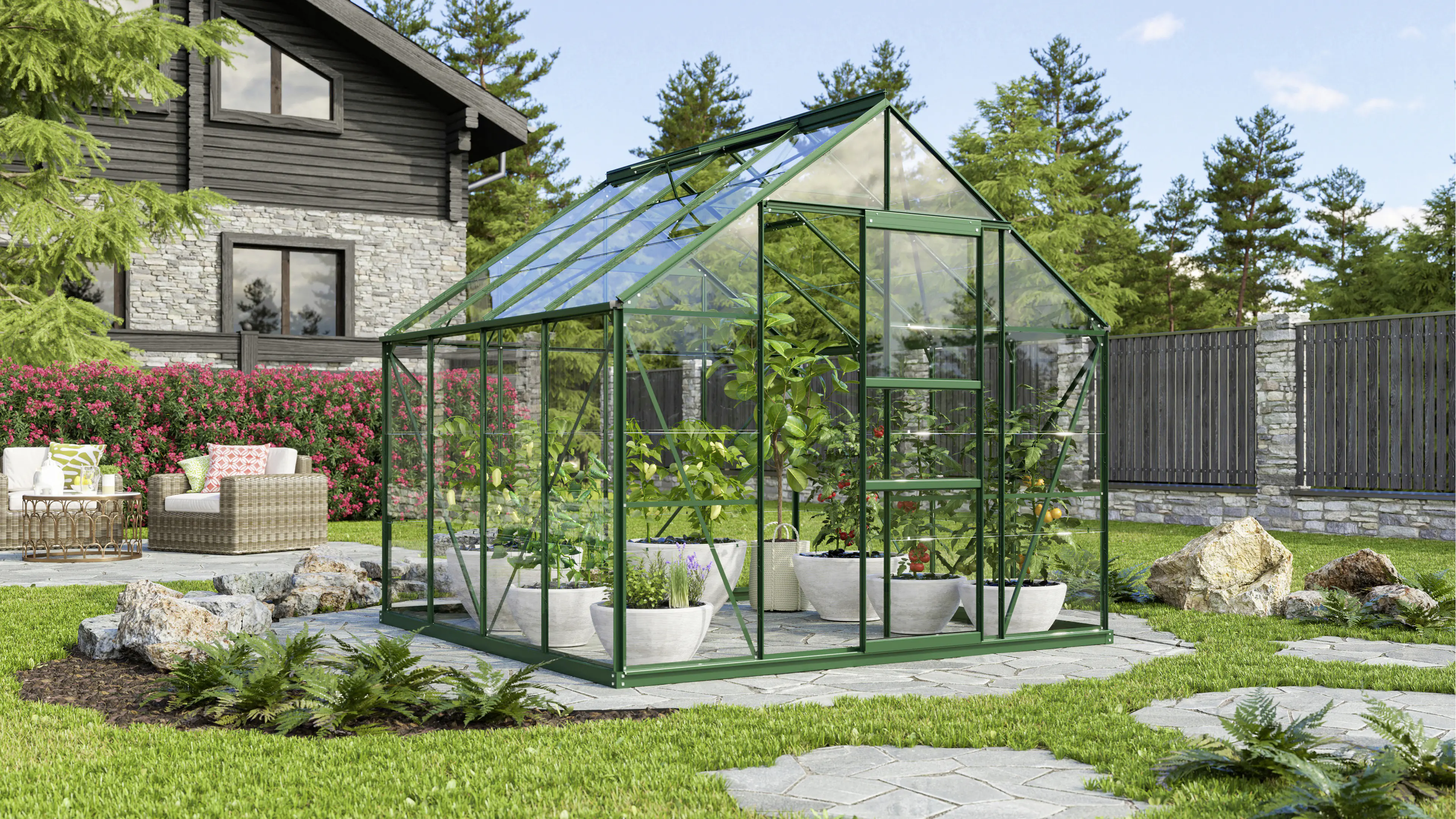 Vitavia Gewächshaus Merkur 6700 254 x 254 cm 3 mm Sicherheitsglas Vitavia Gewächshaus Merkur 6700 254 x 254 cm 3 mm Sicherheitsglas