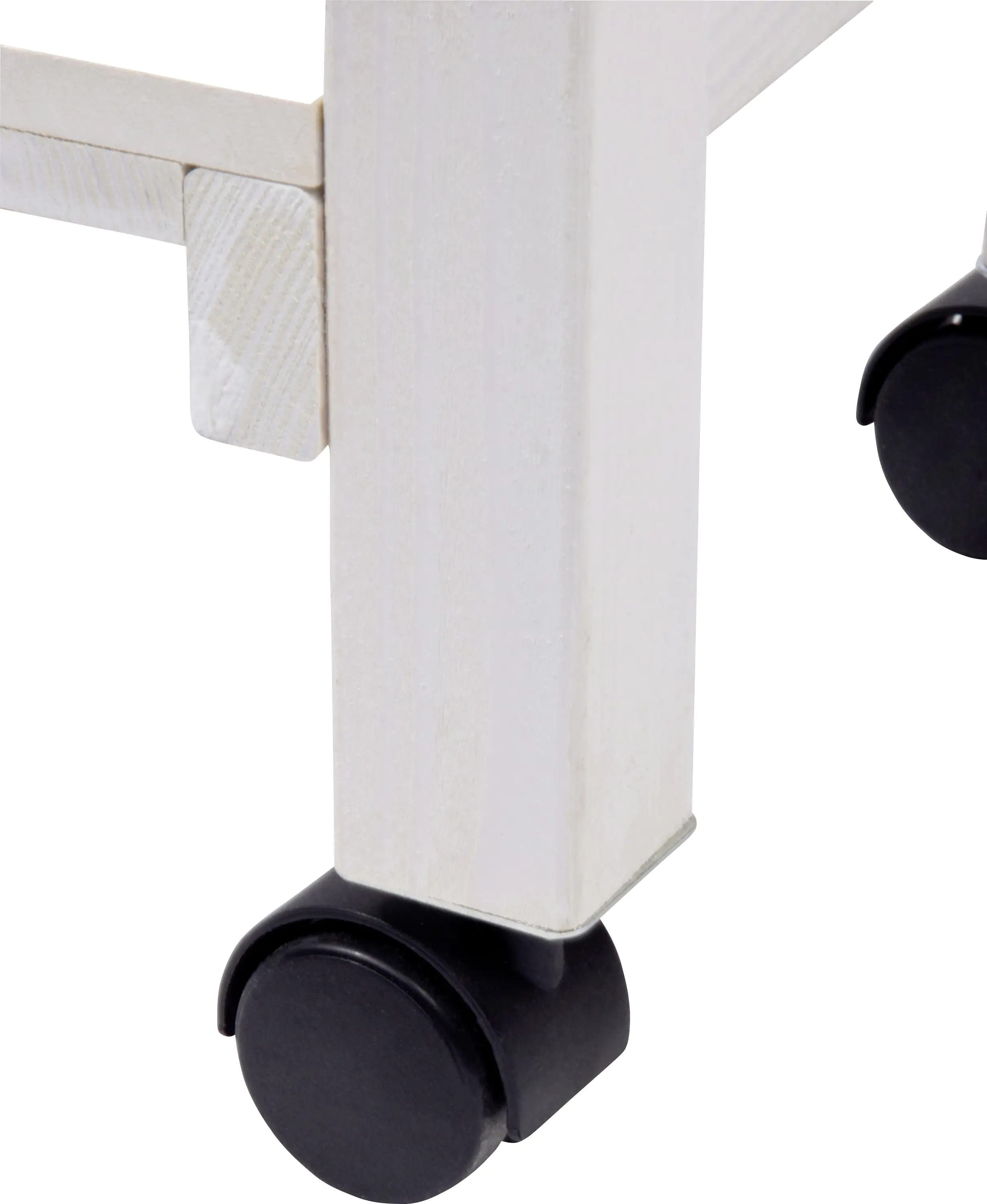 Dobar Rollbares Hochbeet mit Rankgitter weiß 79 x 28,5 x 130 cm