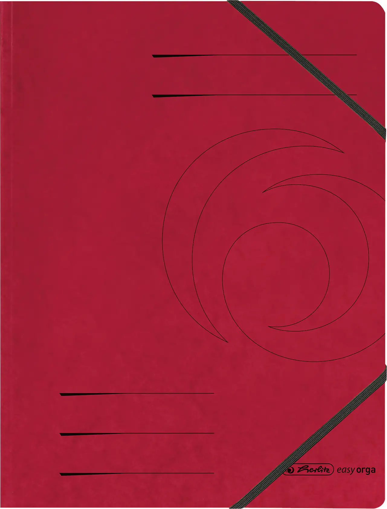 herlitz Eckspanner A4 rot 2 Gummizüge