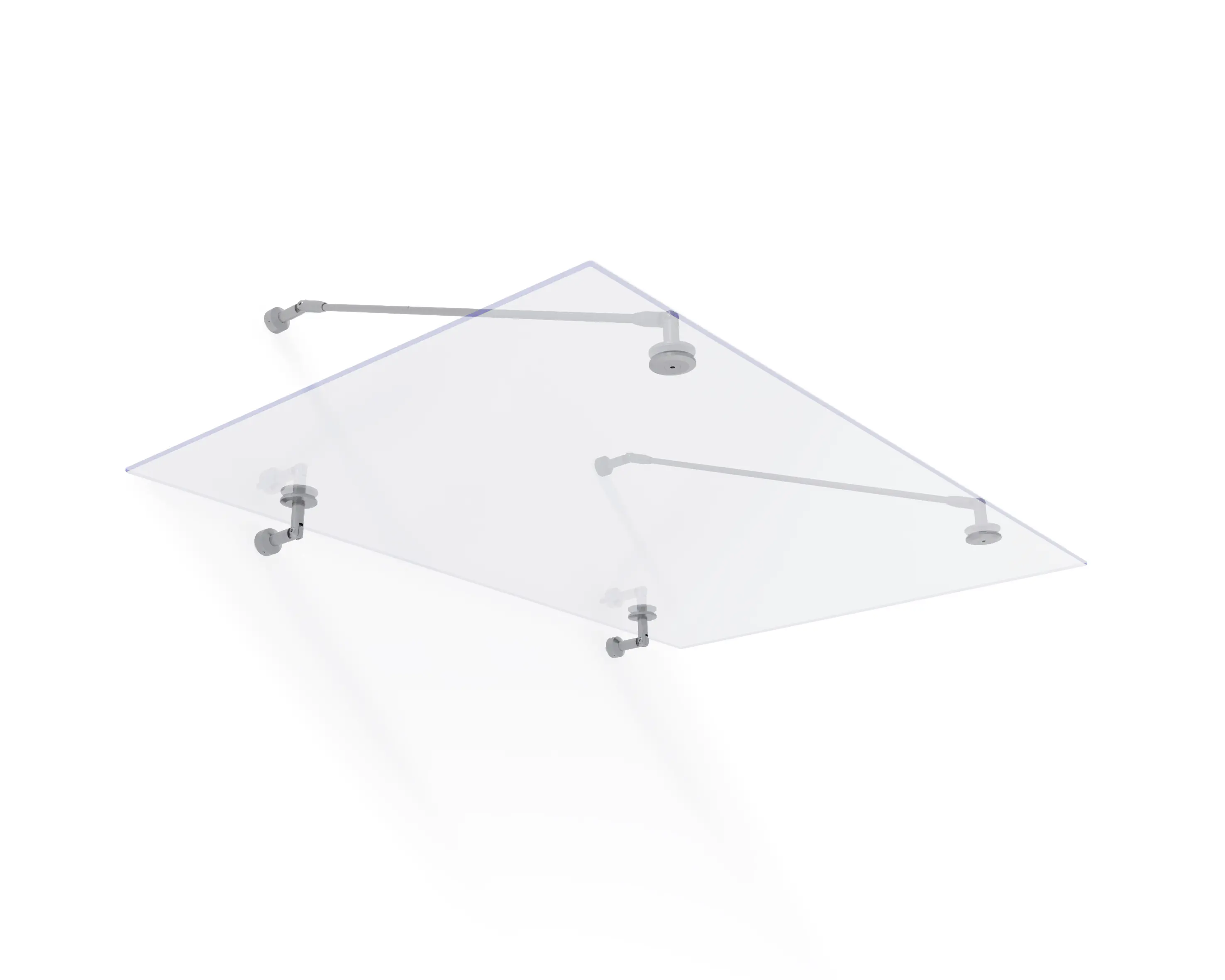 Canopia Vordach Taurus 1400 Silber Stahl 140 x 90 cm
