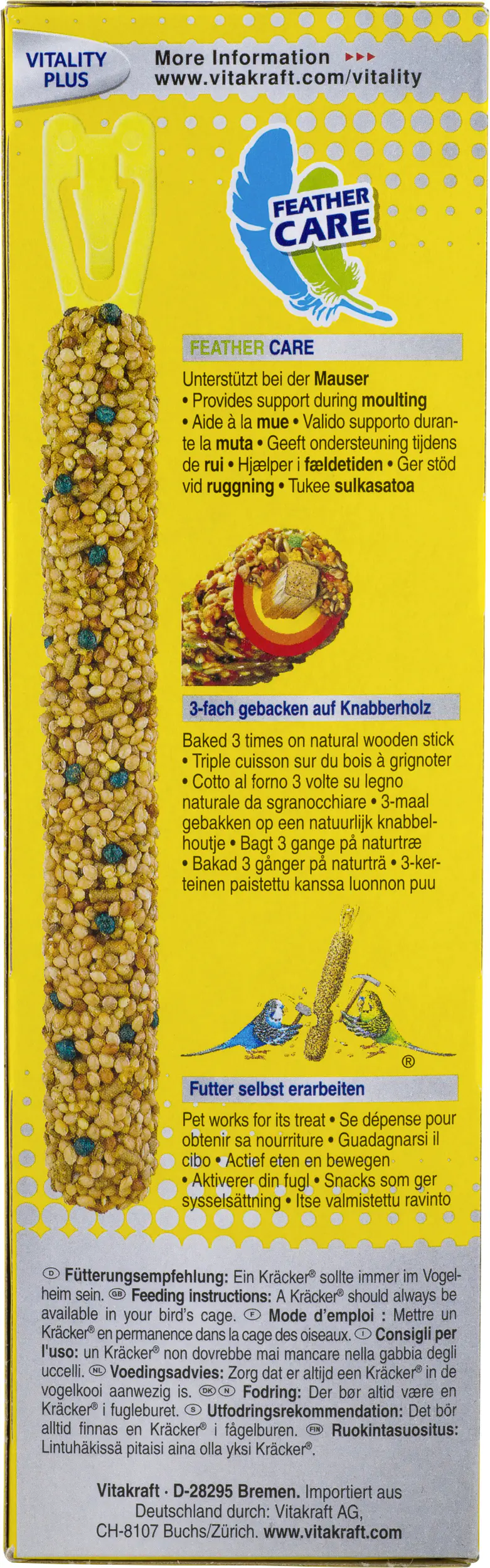 Vitakraft Kräcker® Feather Care 2 Stück / 60 g