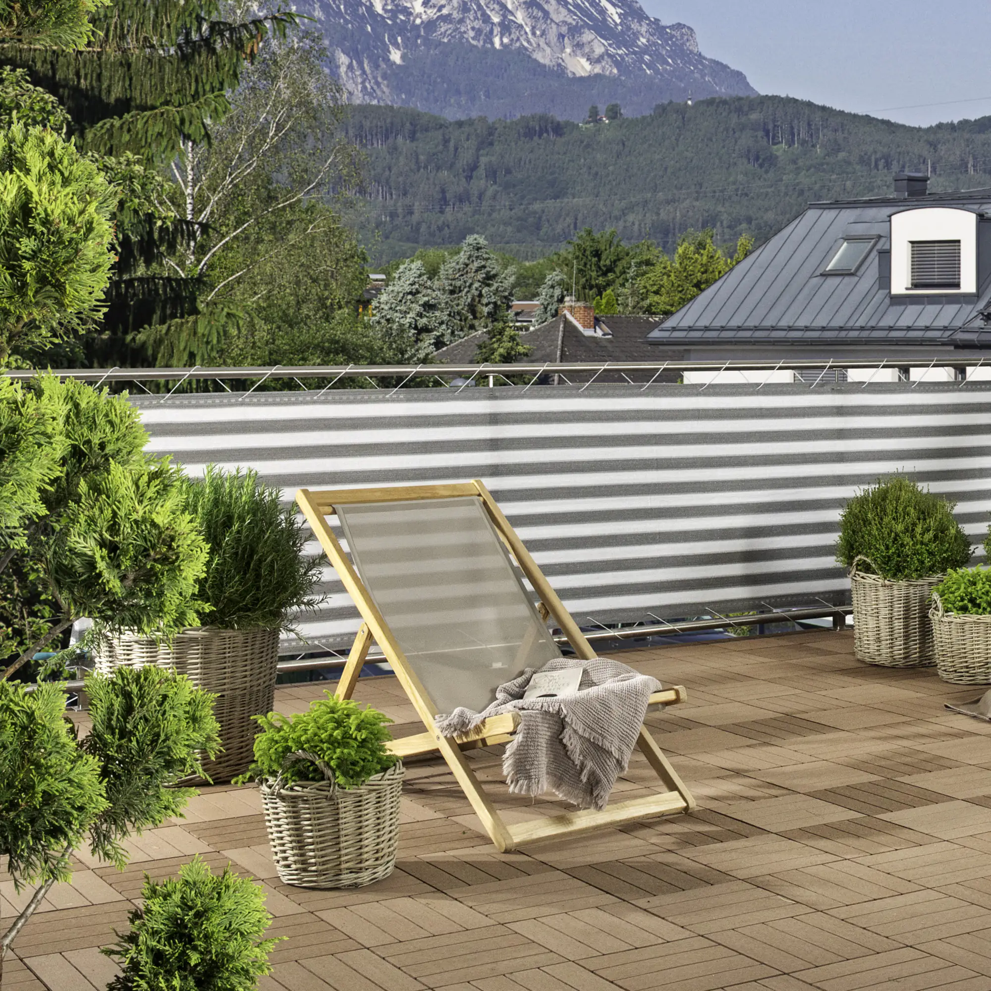 Windhager Balkonblende Ibiza 0,9 x 5 m