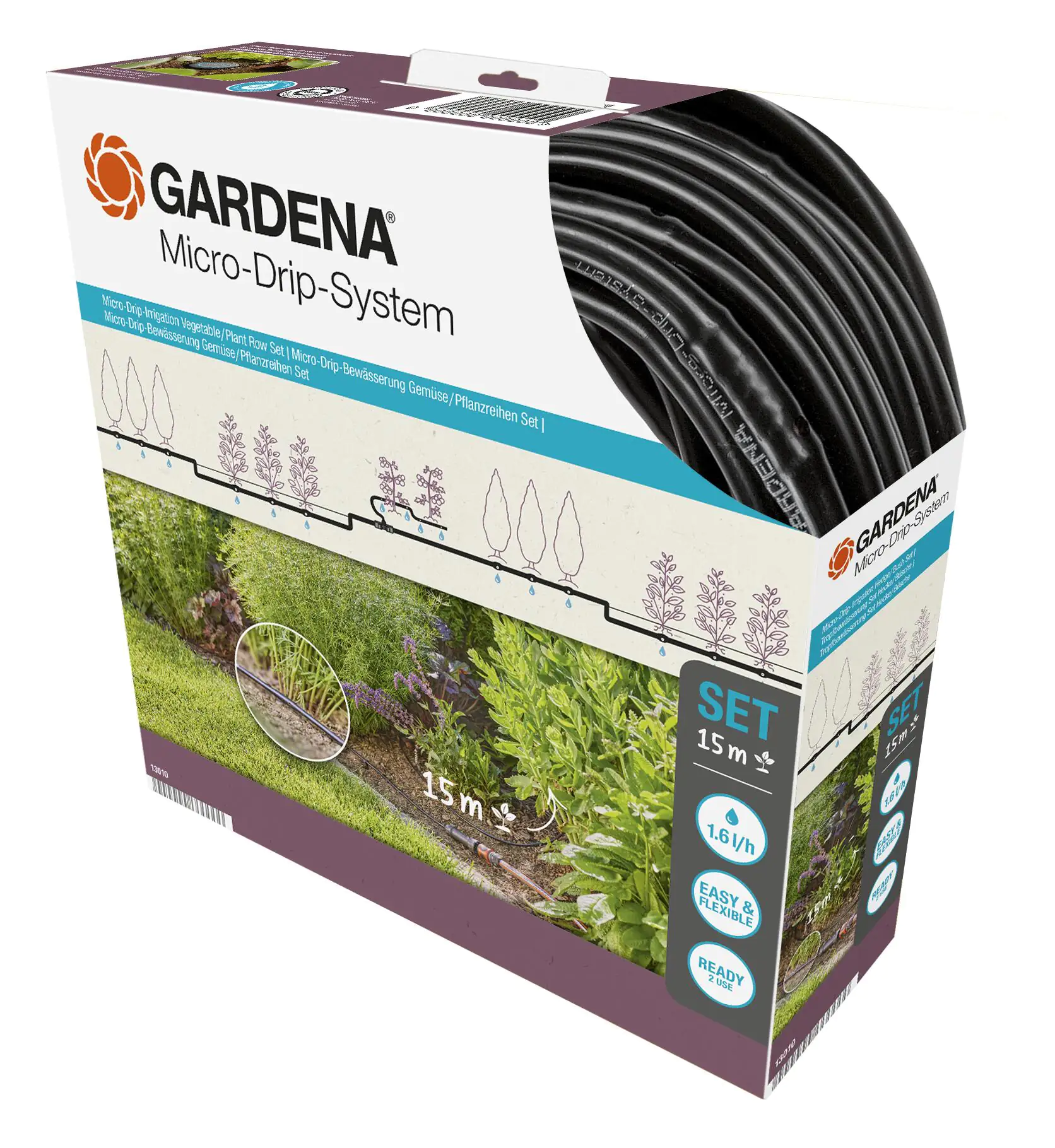 Gardena Micro-Drip-System Start Sets Pflanzreihen